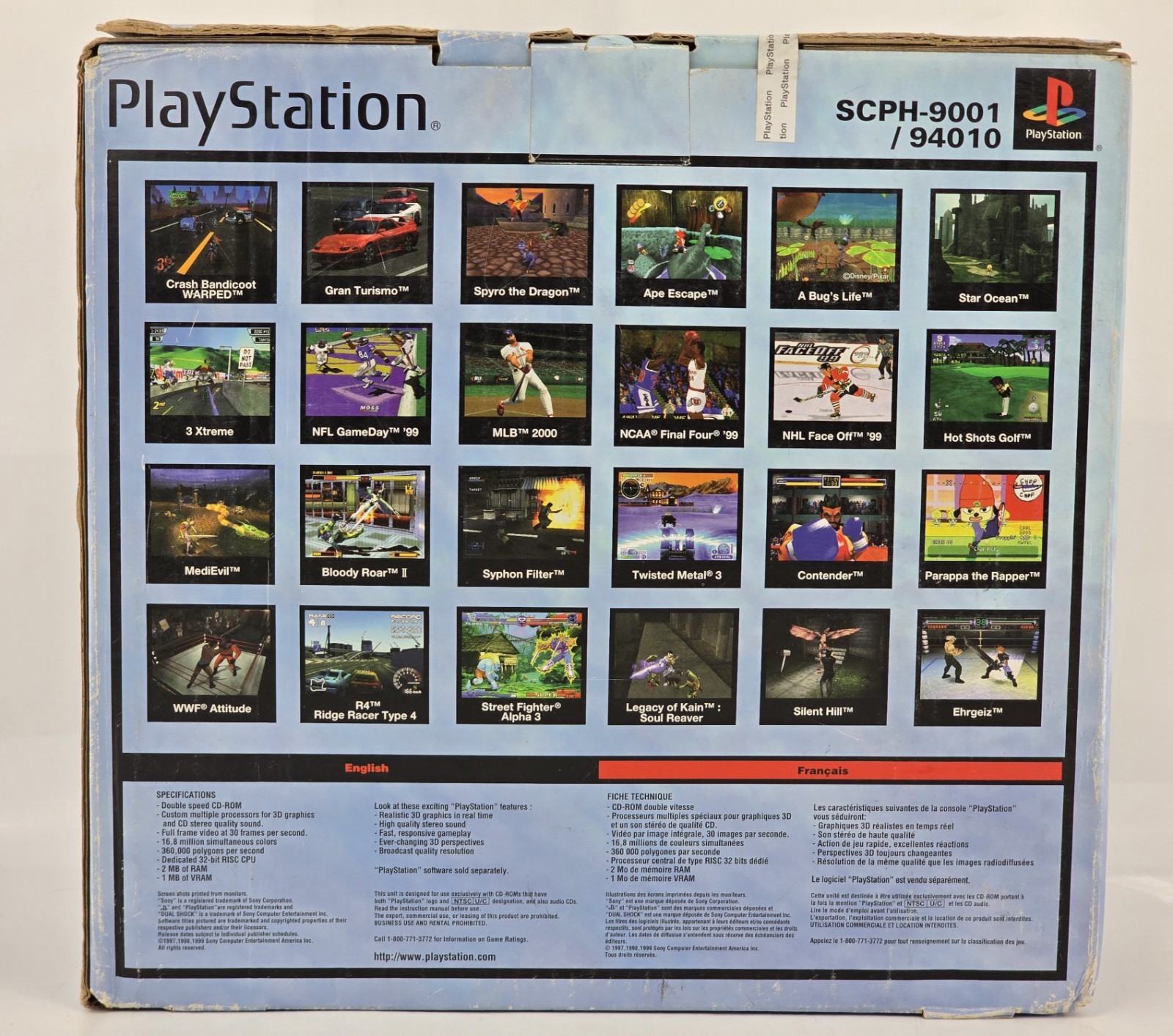 Factory SEALED Original PlayStation 1 PS1 Console Complete – (Damaged Box) PICS