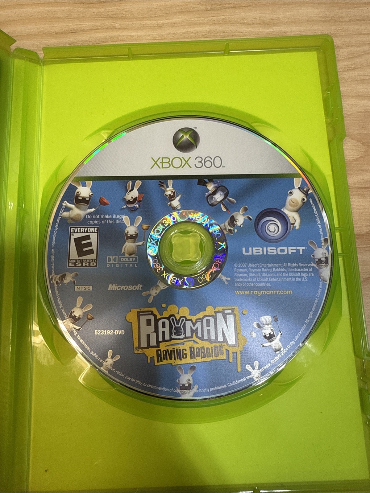 Rayman Raving Rabbids (Microsoft Xbox 360, 2007) CIB Verified Working Fast Ship