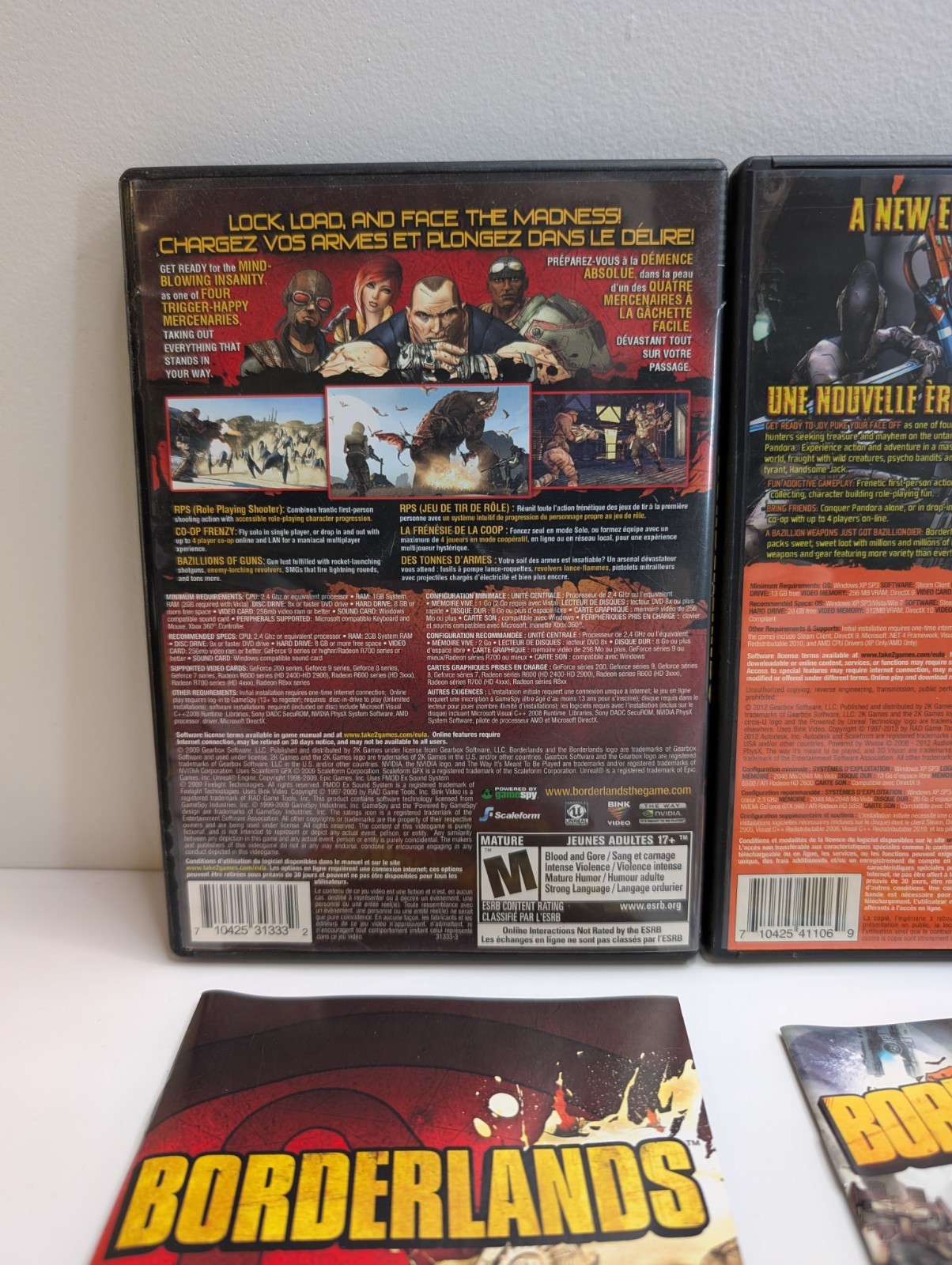 2K Games – Borderlands 1 & 2 PC Game Bundle – Zombie Island Mad Moxxi Lot – Used