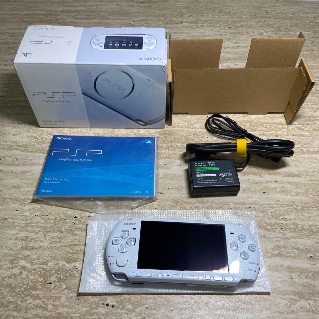 Sony PSP 3000 Pearl White Complete in Box Excellent Condition 7088