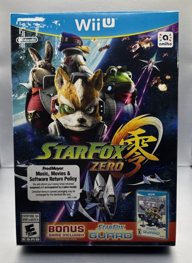 Wii U Star Fox Zero + Bonus StarFox Guard US NTSC Release – NEW