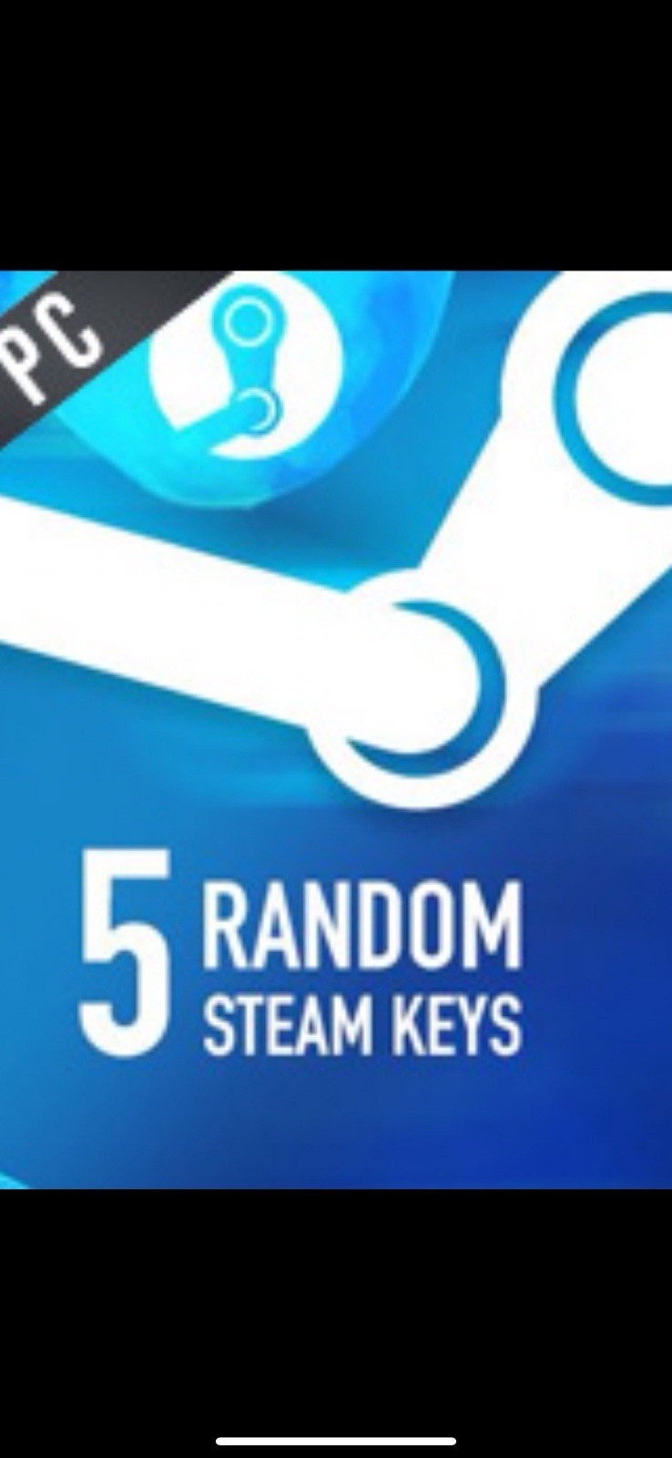 5 Random Steam Keys Region-free Fast Email delivery