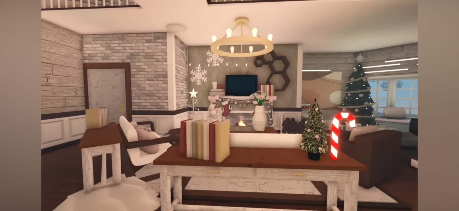 BLOXBURG ROBLOX PERSONAL WINTER WONDERLAND MANSION BUILDER!DESCRIPTION FOR INFO