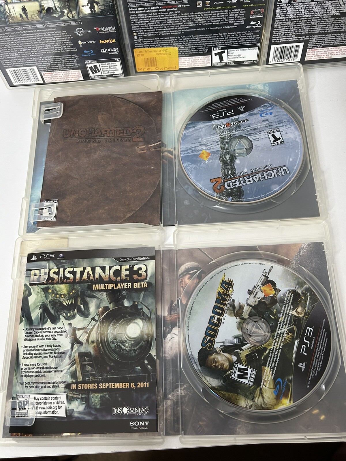 Playstation 3 PS3 Mixed Lot of Action Shooting Games