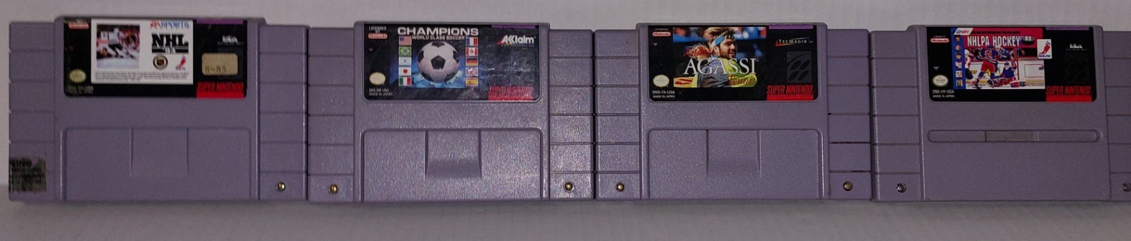 Lot Of 4 Super Nintendo Mixed Sports Games SNES Cartridge ONLY