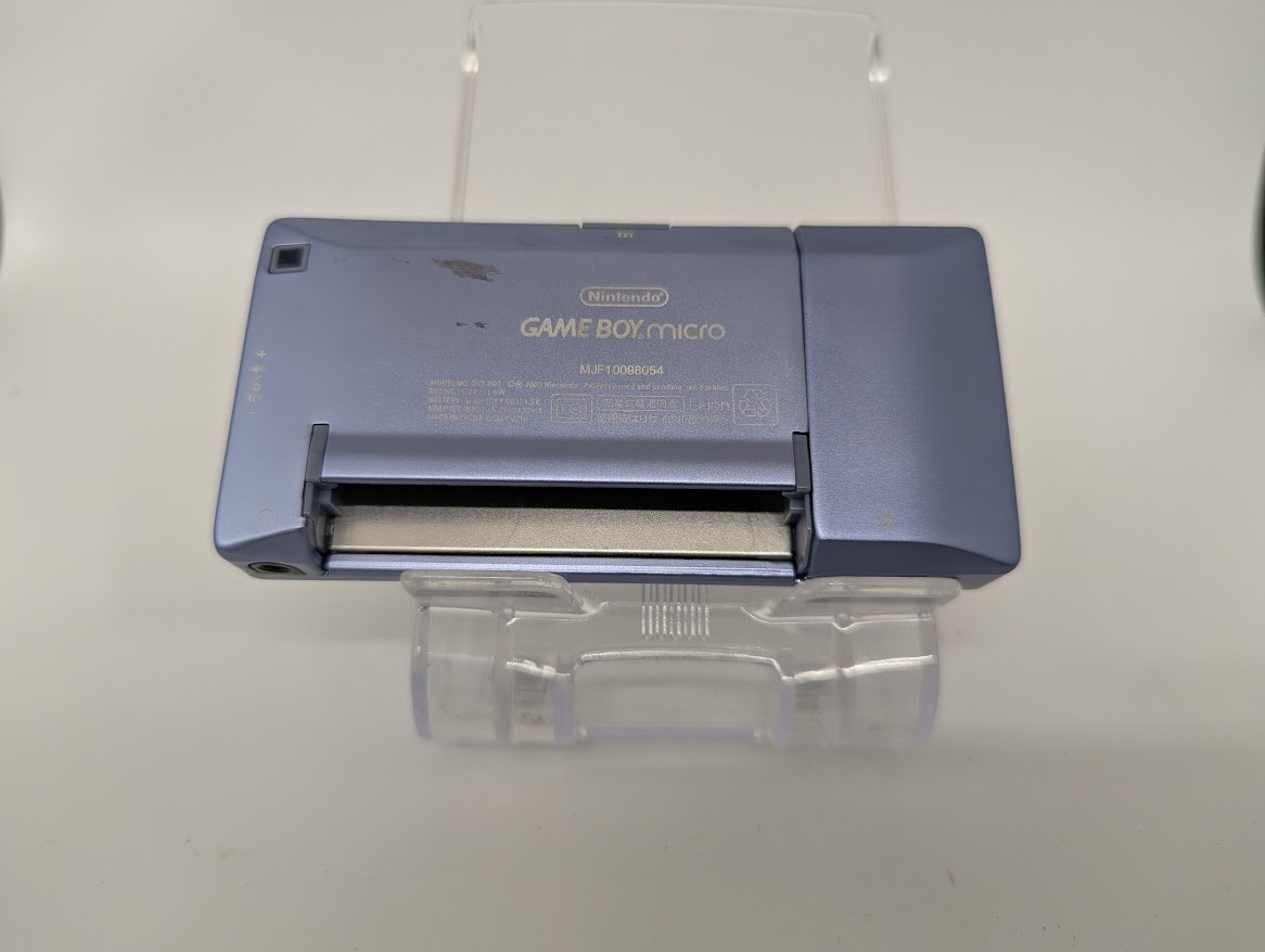 B26 Nintendo Gameboy micro console Blue Japan w/box manual pouch fx