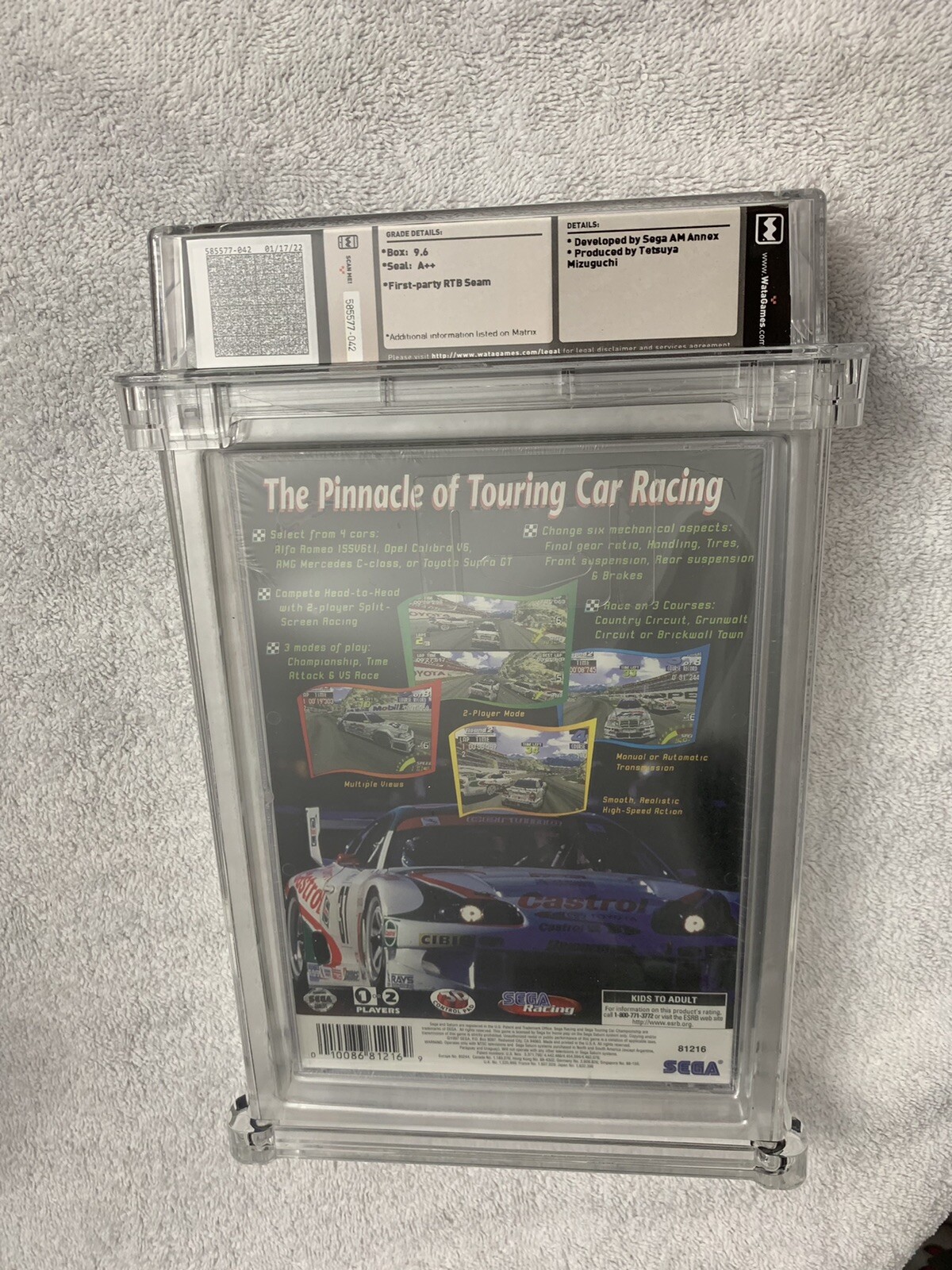 Sega Touring Car Championship Saturn WATA no VGA 9.6 A++ RARE Racing Sealed NEW