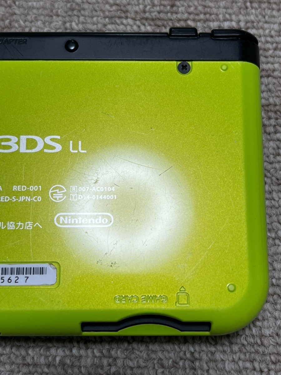 New Nintendo 3DS XL LL Black Lime Console region Japanese B984