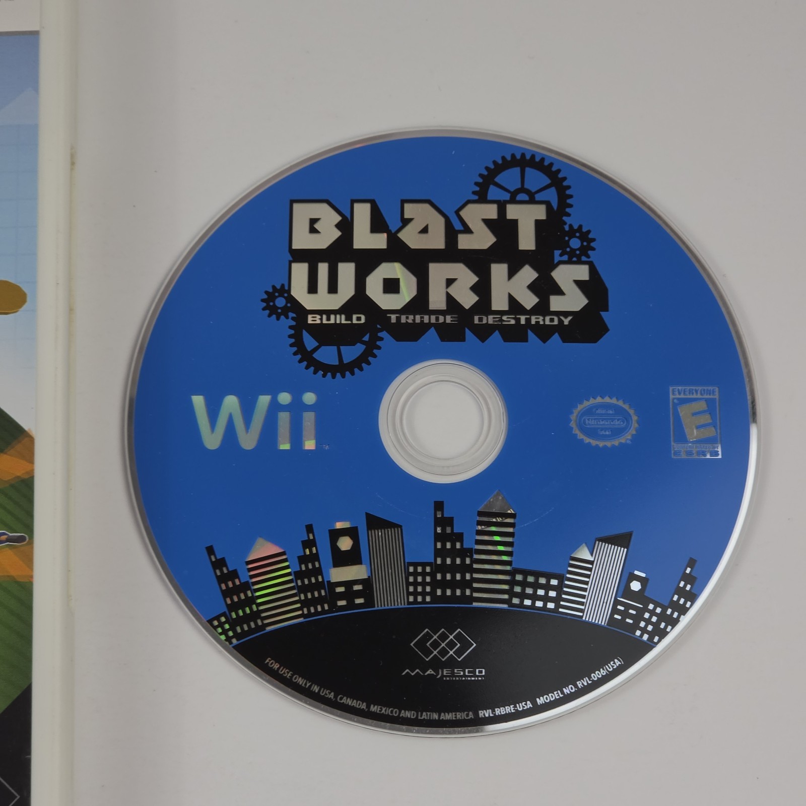 Blast Works (Nintendo Wii, 2008) Build Trade Destroy Game Tested VG Majesco