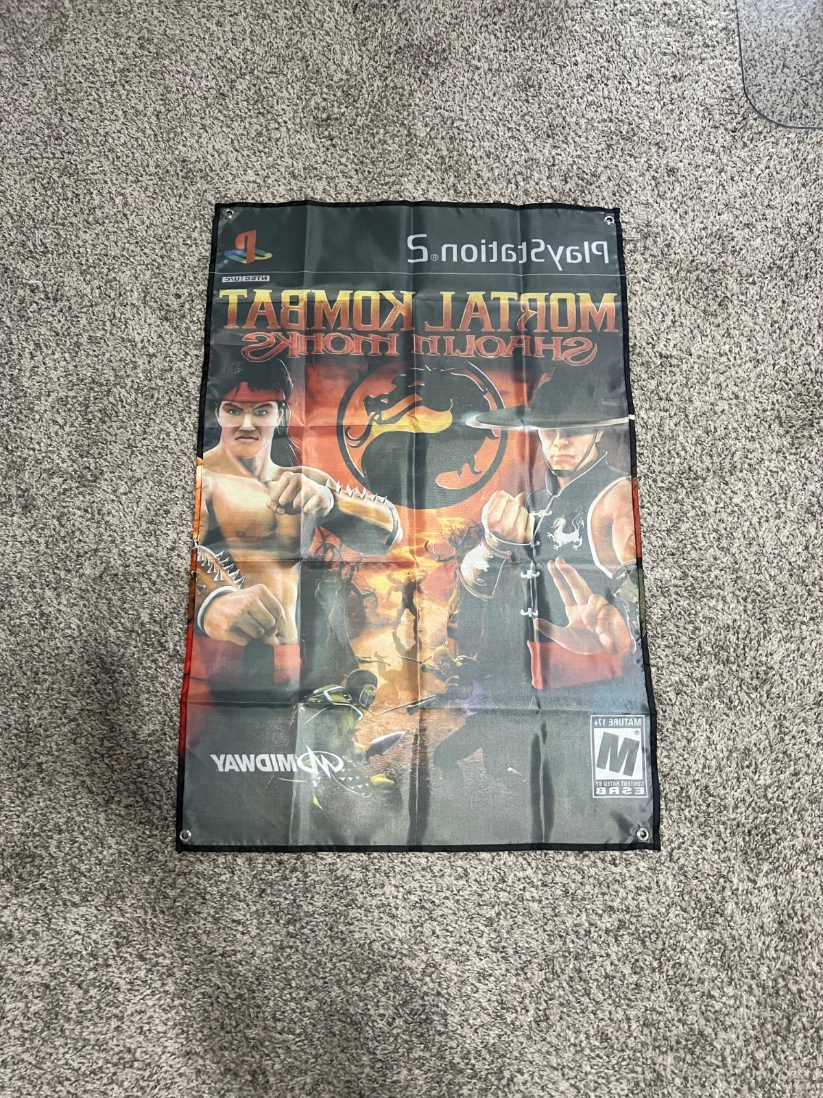 Mortal Kombat Shaolin Monks Custom Wall Flag Banner Tapestry 2 x 3 Ft, PS2