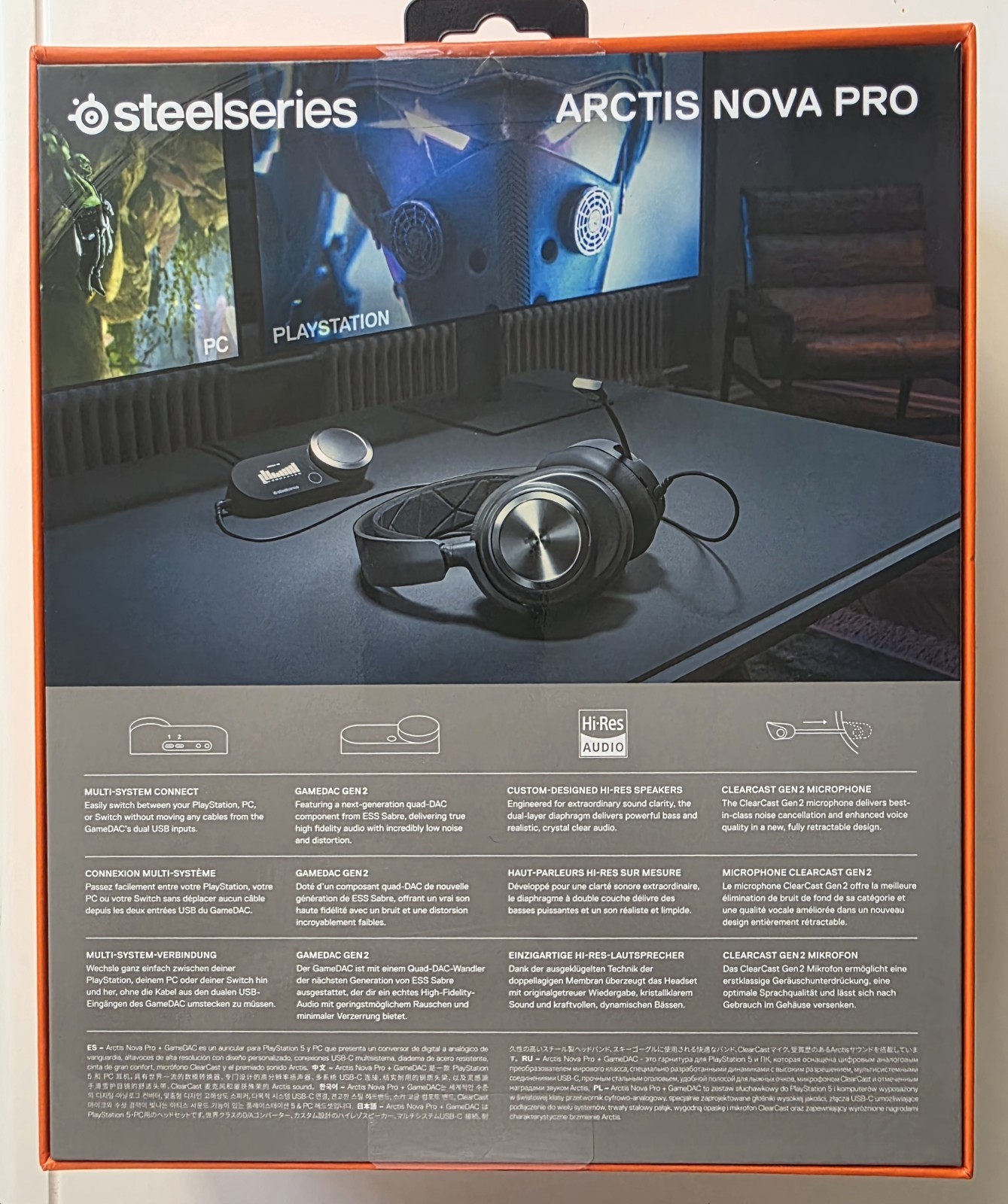SteelSeries Arctis Nova Pro Wired Over the Ear Headphones for PC and PSP