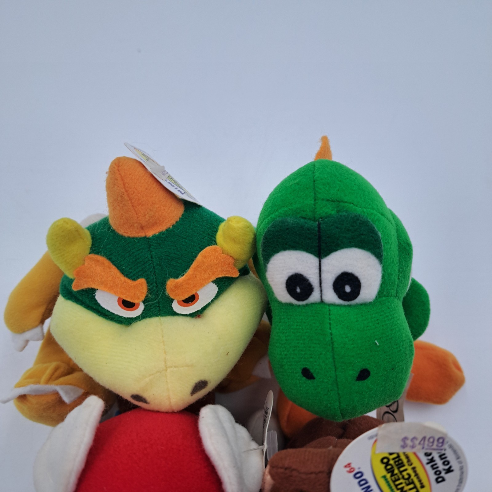 Vintage Plush Nintendo N64 BeanBag Figures Set of 4 Mario Yoshi Bowser NEW BD&A