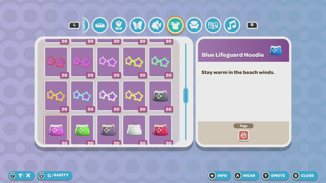 Hello Kitty Island Adventure Clothes 👗Any Item Nintendo Only