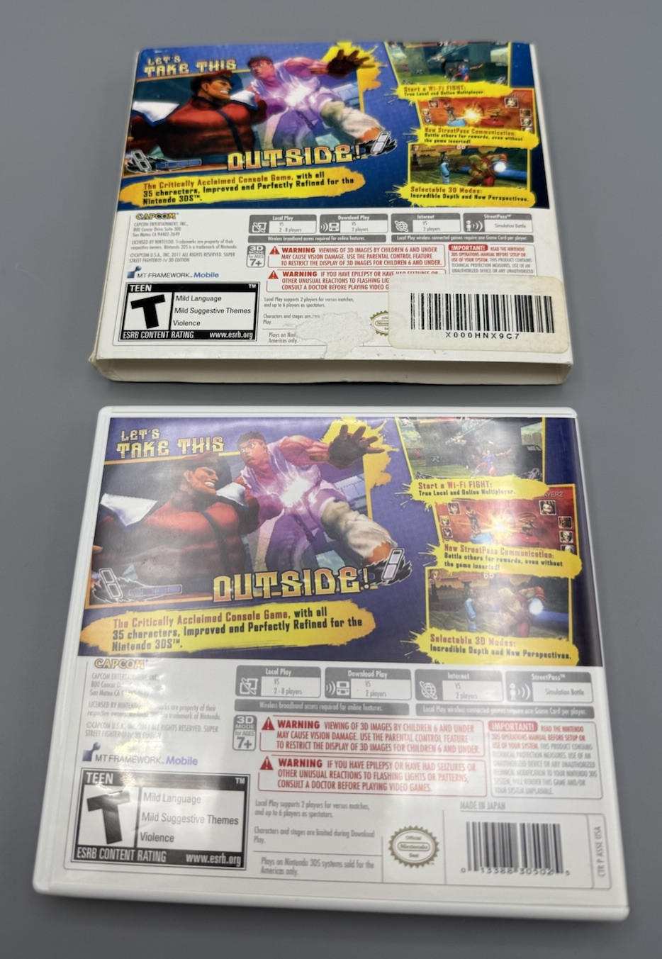Super Street Fighter IV — 3D Edition Nintendo 3DS XL 2DS Game w/Case & Manual