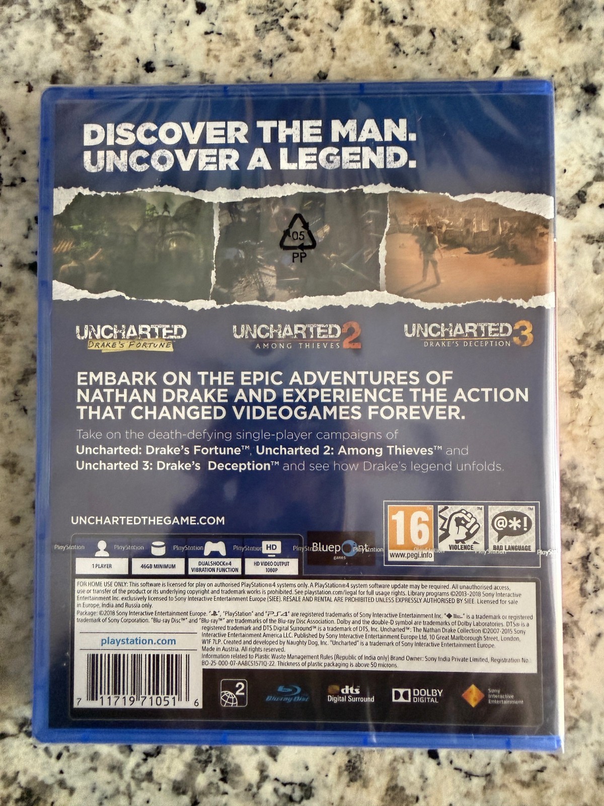Uncharted the Nathan Drake Collection PS4 Brand New Factory Sealed PlayStation 4