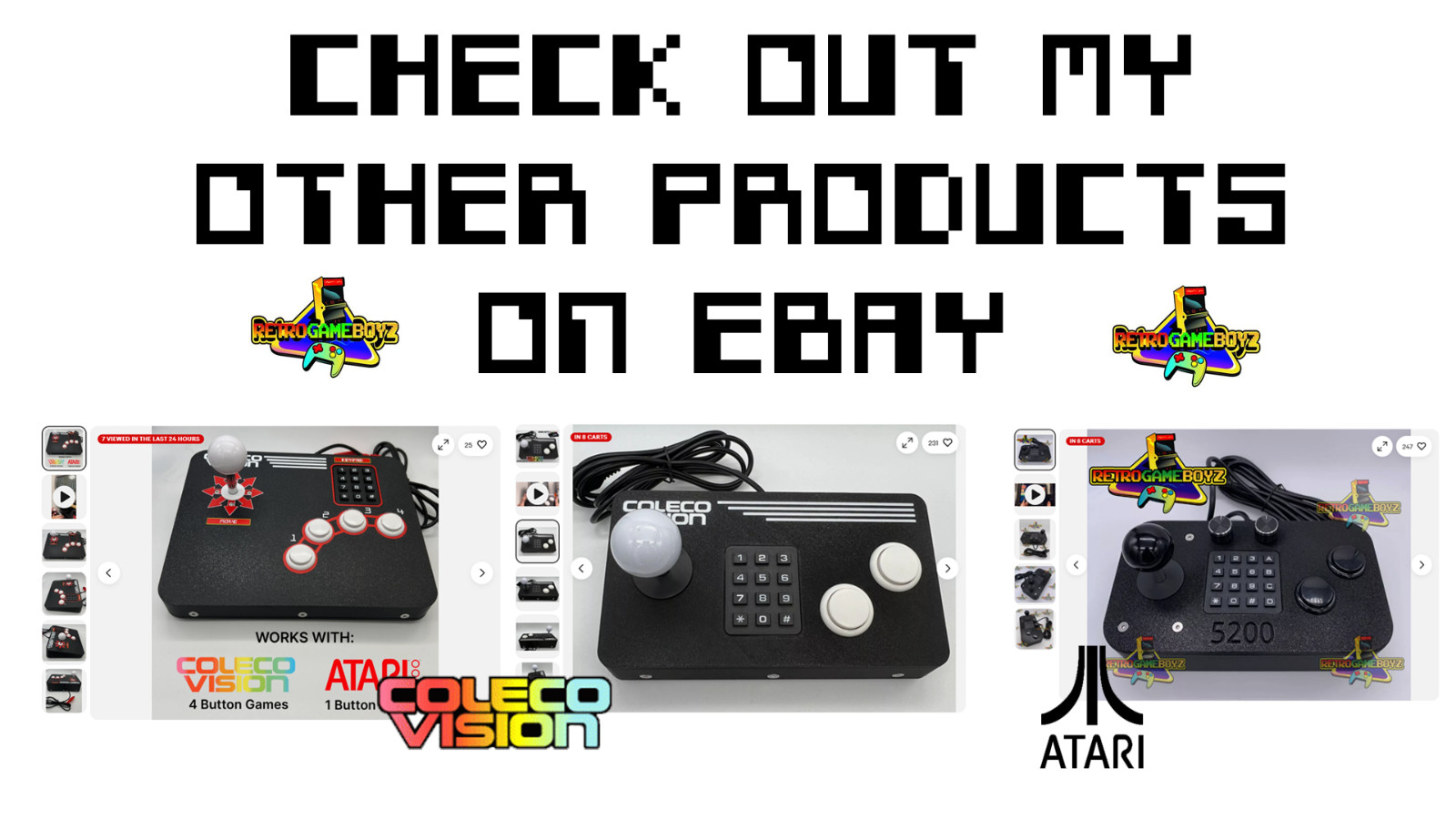 Atari 7800 2600 2600+ Controller Joystick Control Pad Gamepad CX78 – READ