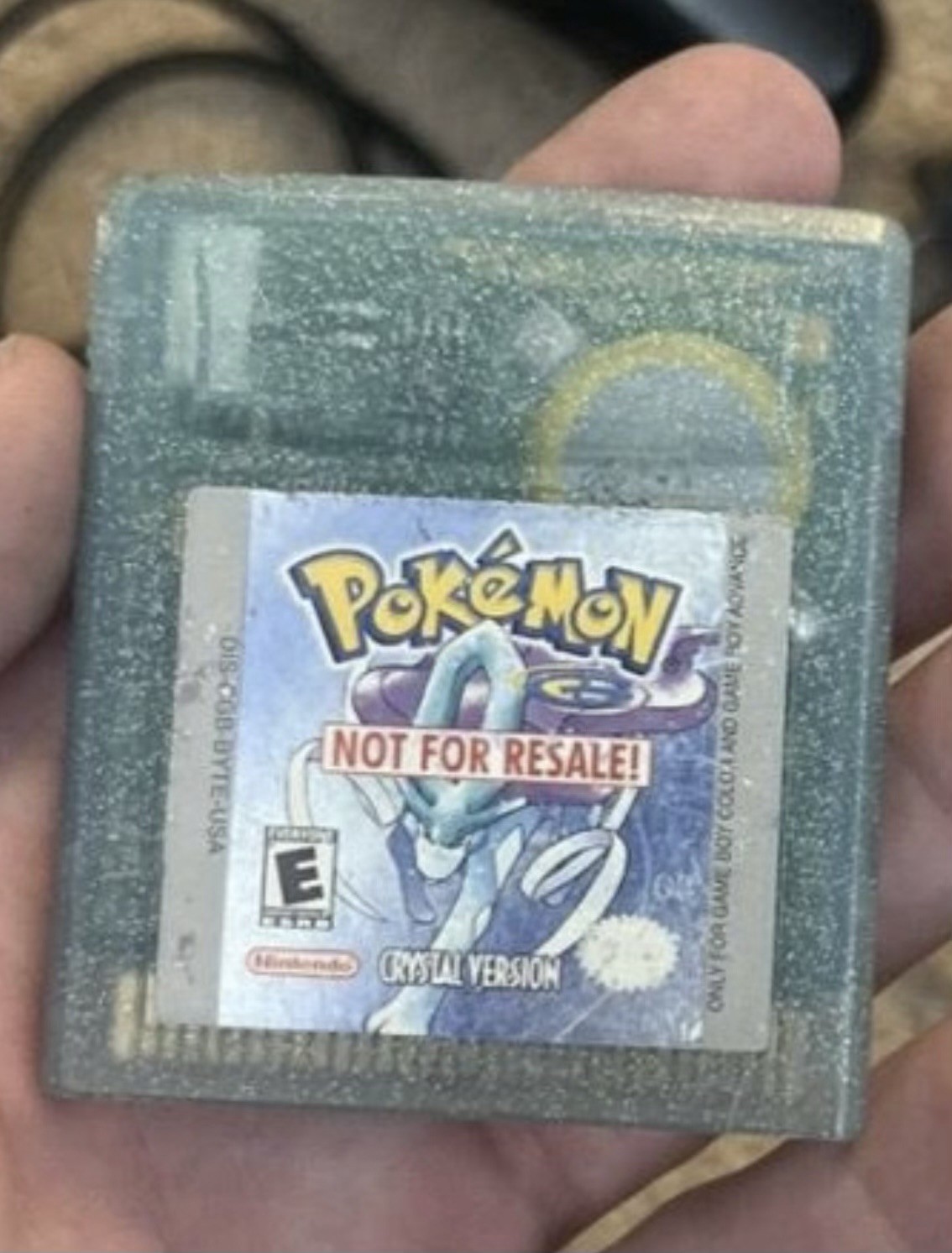 Pokemon Crystal Version Not For Resale Game Boy Color Cartridge Untested As-Is