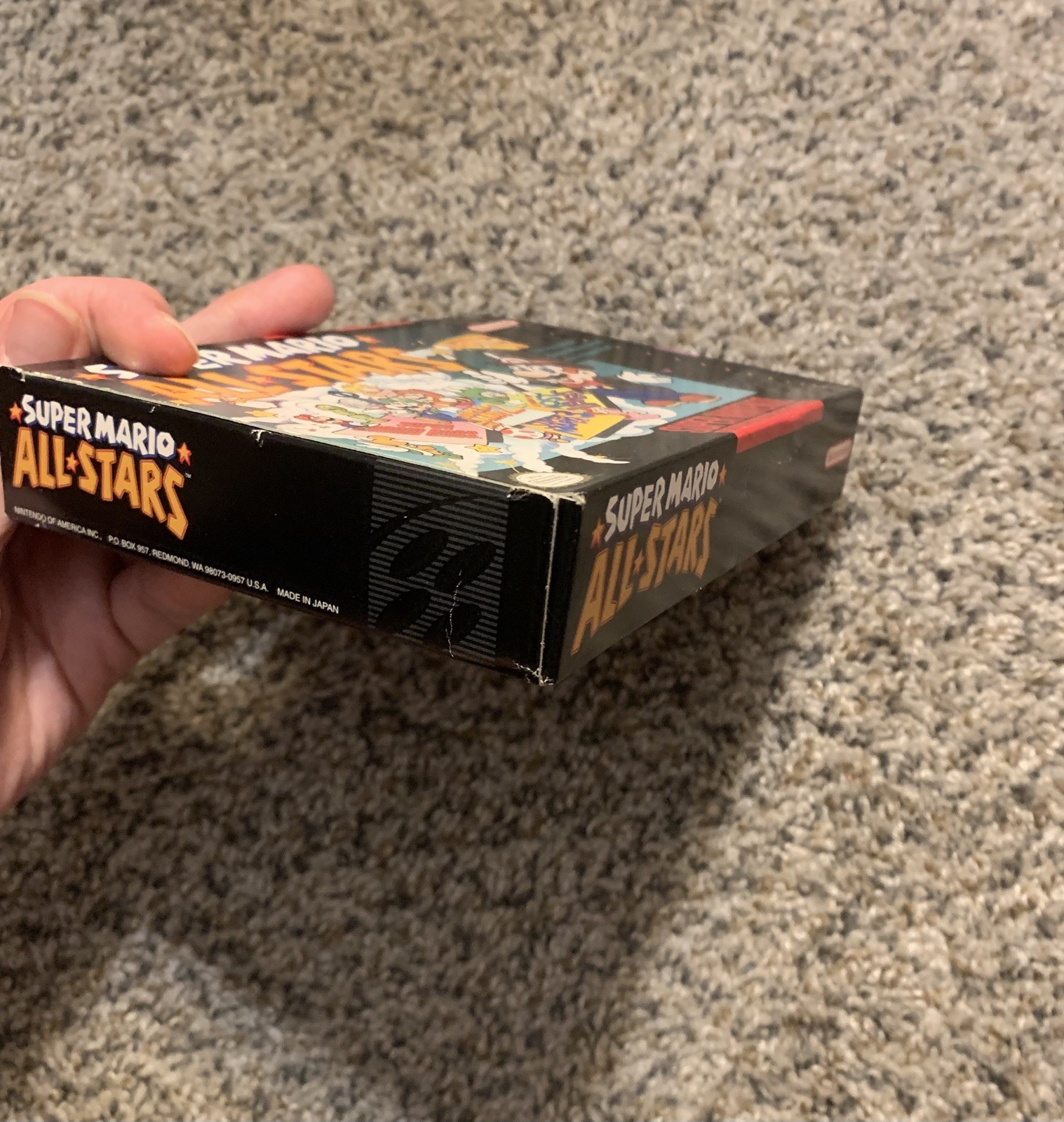 Super Mario All Stars (SNES 1993) CIB Box Game Manual Authentic Very Good Cond!