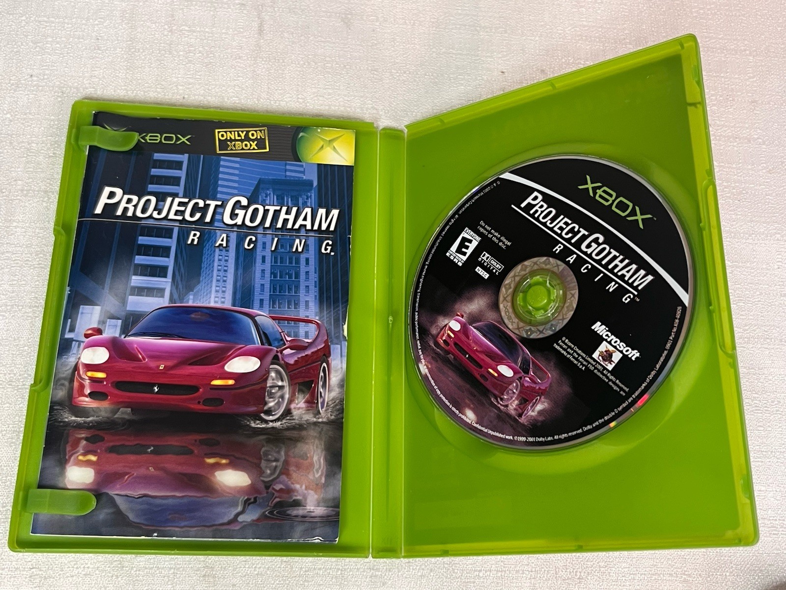 Project Gotham Racing (Microsoft Xbox, 2001) Complete With Manual
