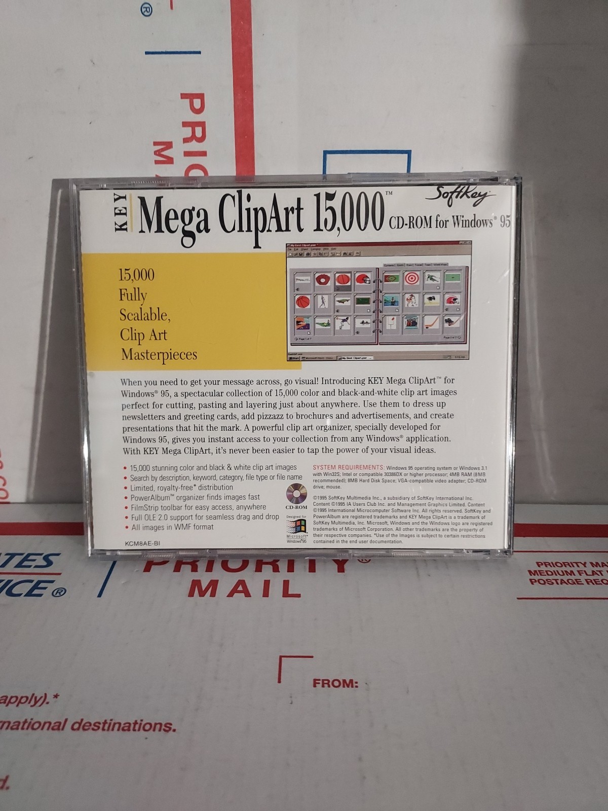 MEGA CLIPART 15,000 VINTAGE PC GAME/SOFTWARE Good Used No Keycode – #163