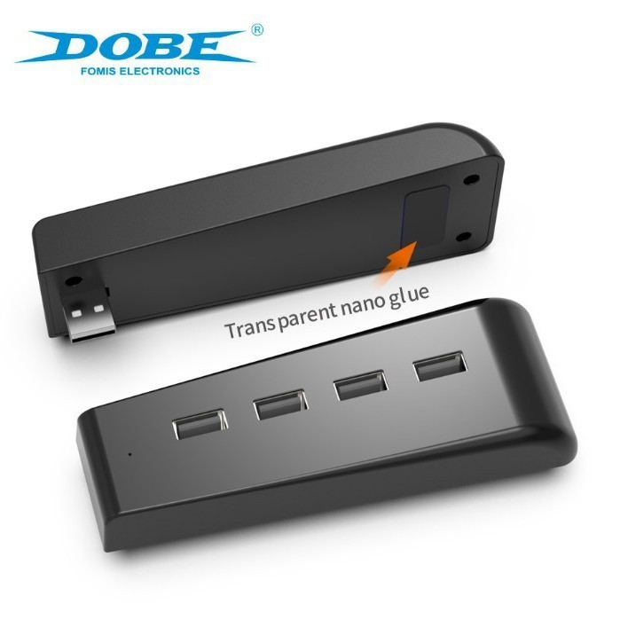 4-Port USB 2.0 HUB High Speed Extender Splitter for PS5 PS4 PS3 Xbox One PC
