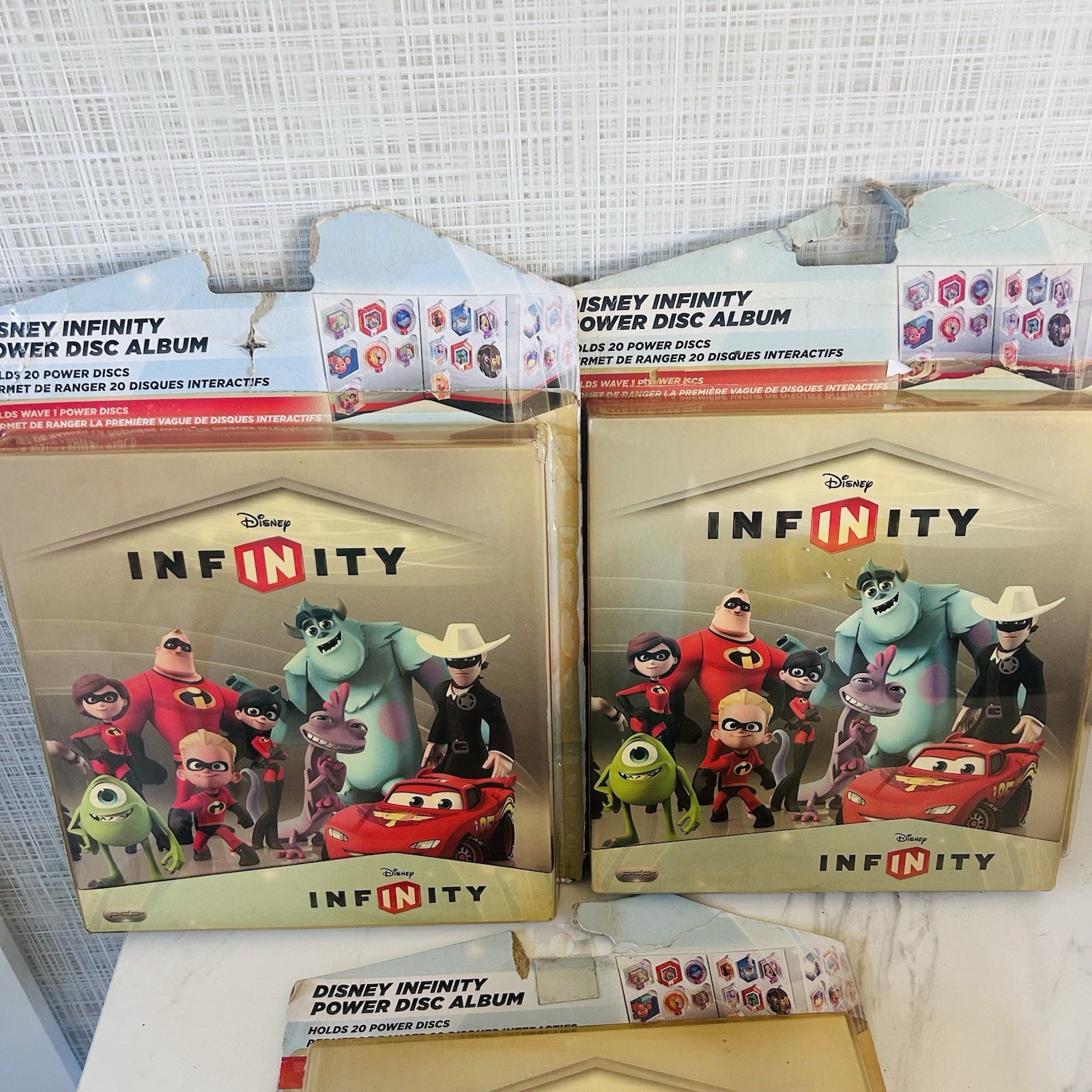 3 Disney Infinity Power Disc Album Holds 20 Wave 1 Power Discs PDP Gaming NEW