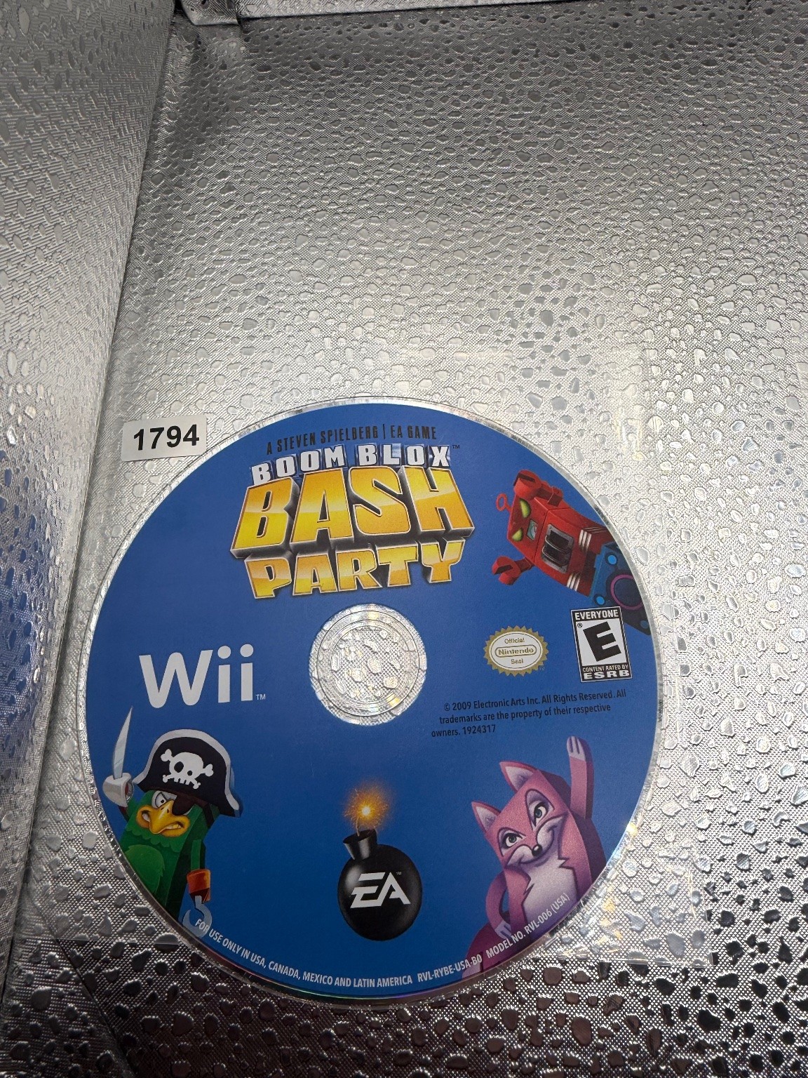 Boom Blox Bash Party Wii Video Game Steven Spielberg EA Puzzle Multiplayer