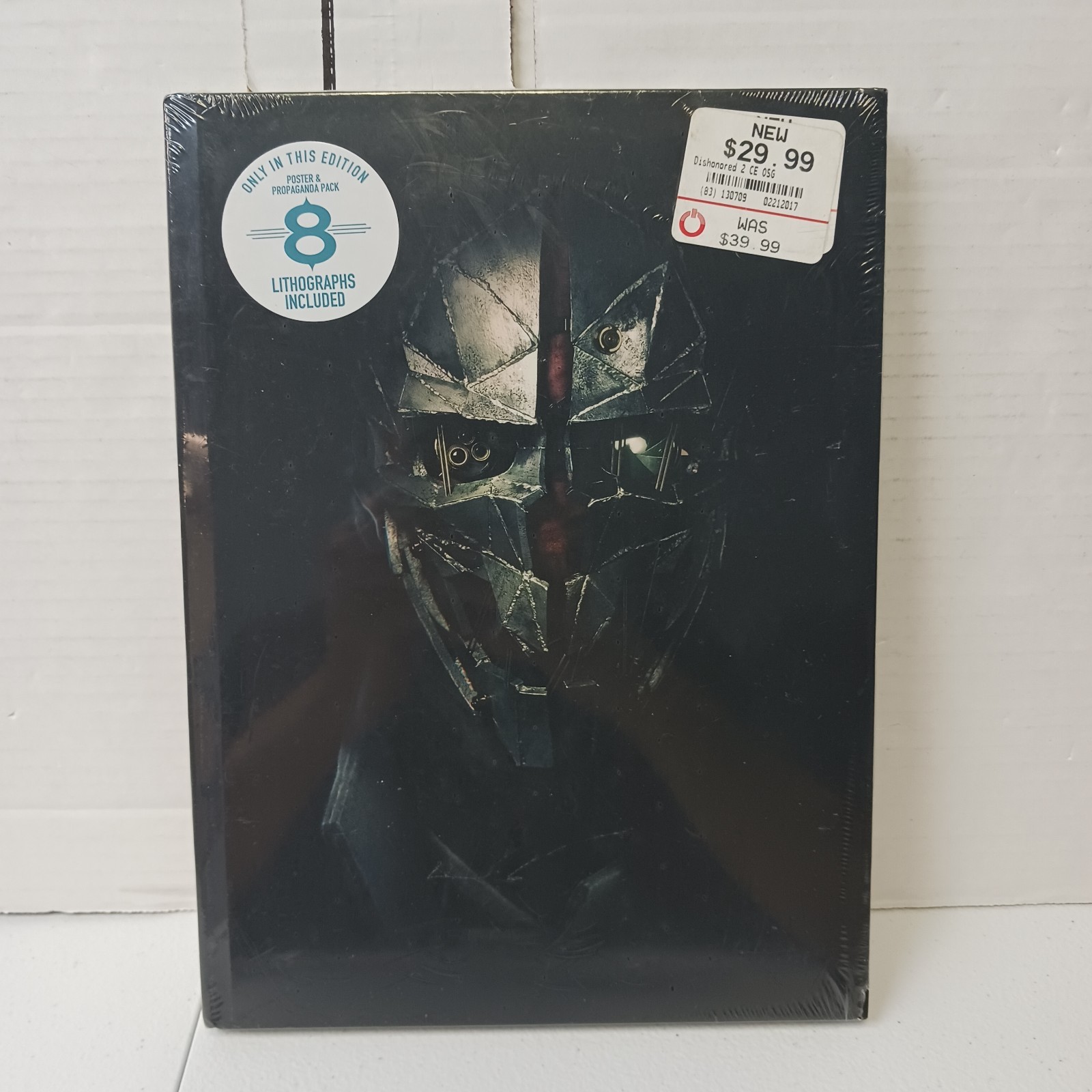 Dishonored 2 Collector’s Edition Guide Prima Games Hardcover New Sealed Lithos