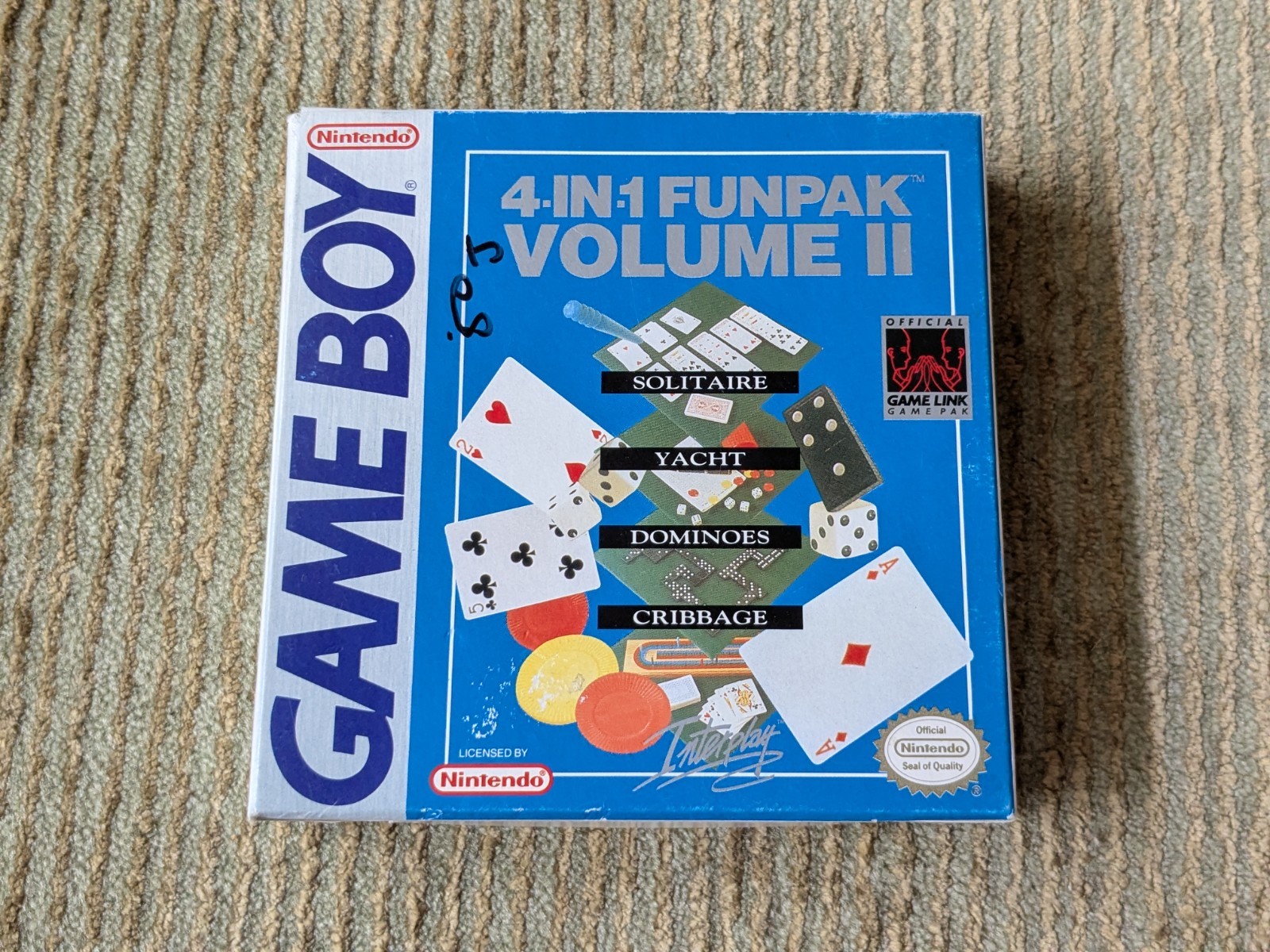 4-in-1 Fun Pak & Volume II Nintendo Game Boy GameBoy Complete CIB Tested Working