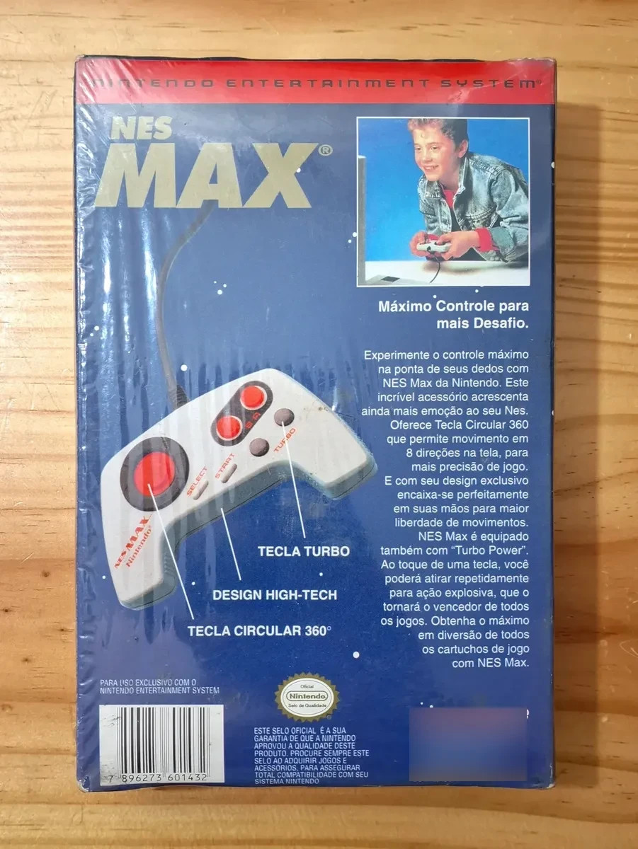 PLAYTRONIC BRASIL – Nintendo Nes Max Turbo Controller NEW! SEALED! VERY RARE!