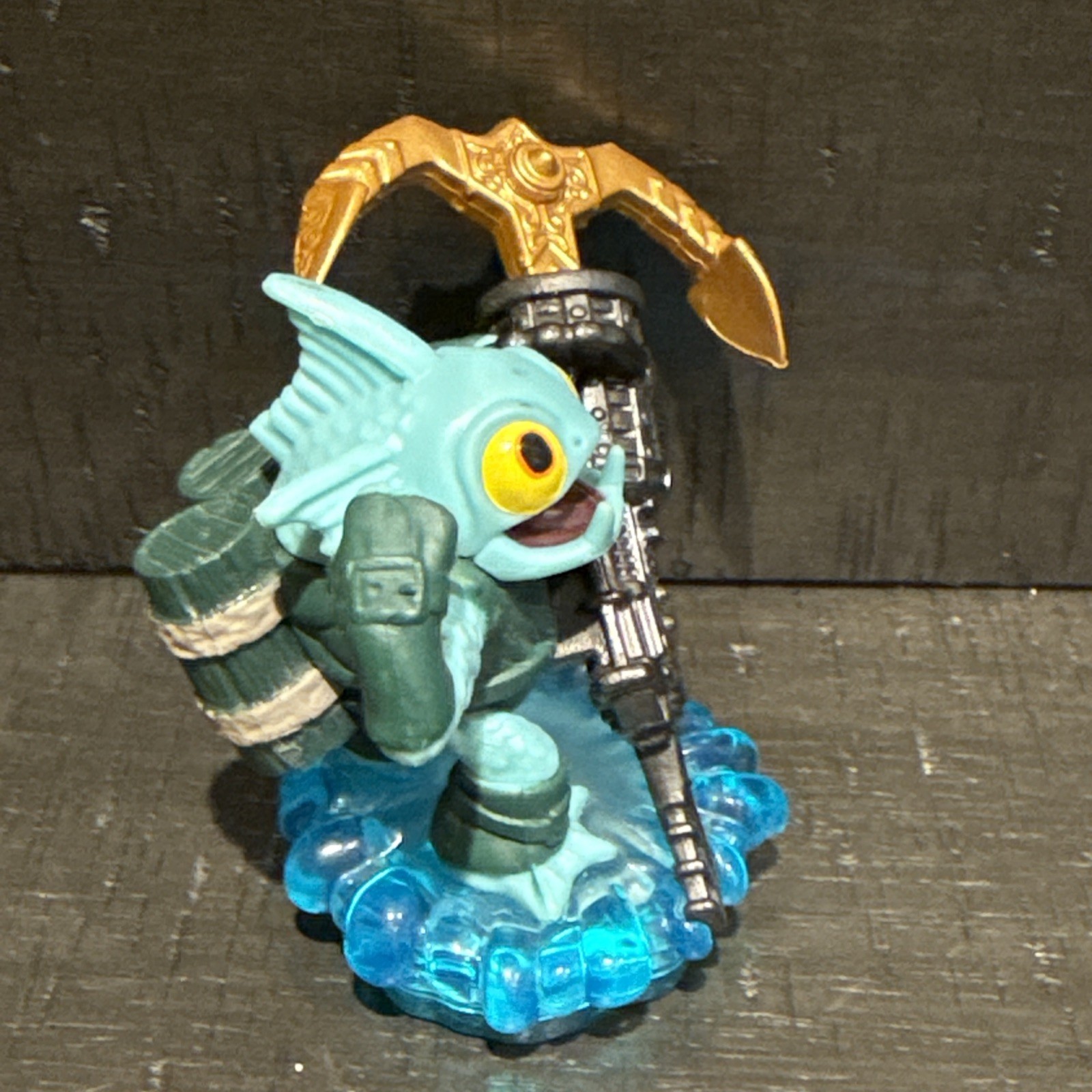 Activision Skylanders Gill Grunt Deep Dive Figures Set 3in Teal Excellent Water