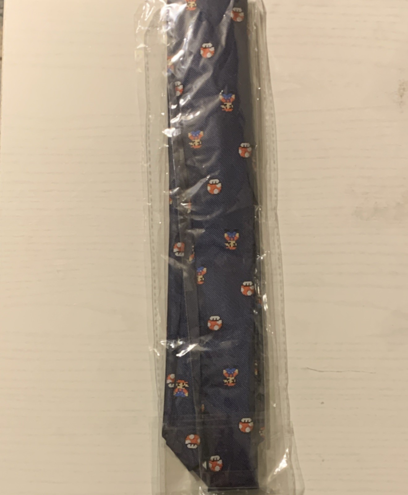 Super Mario Bros. Dark Blue Mario & Super Mushroom Necktie ZTP01 2021