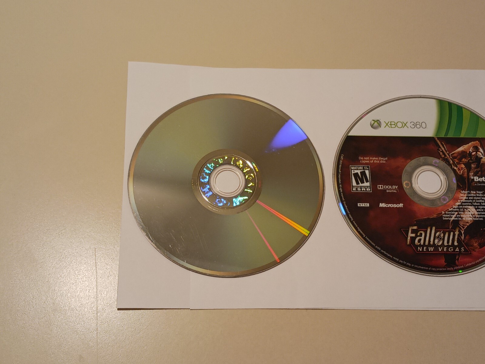 Lot of 2 Syndicate & Fallout New Vegas Xbox 360 2010/2012 Disc Only Tested Rare
