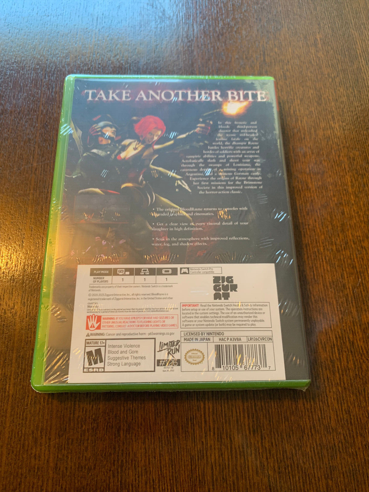 BloodRayne 1 + 2 Switch Limited Run #126 + #127 Revamped Classic Edition New