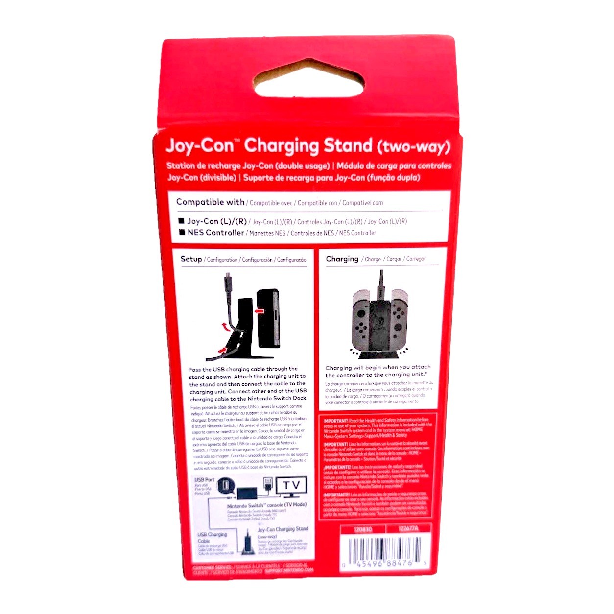 Nintendo Switch – Joy-Con Two-Way Charging Stand for Wireless NES Controllers