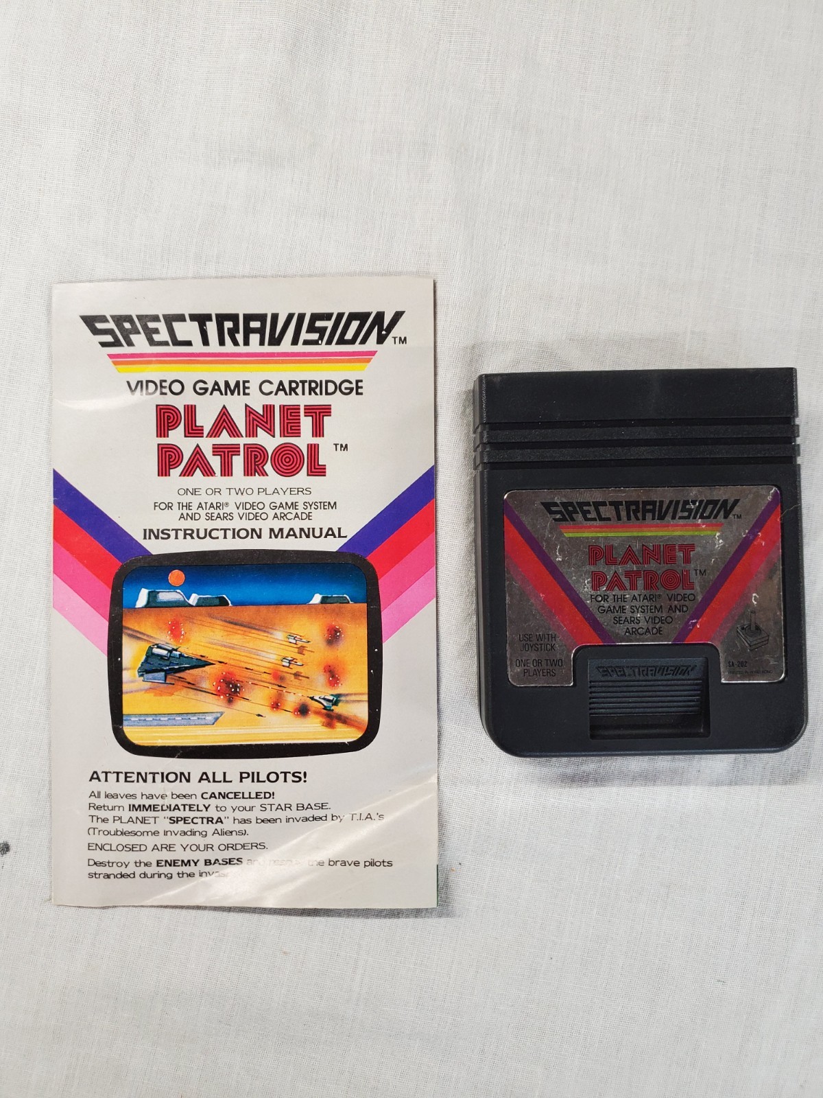 Planet Patrol Atari 2600 Spectravision 1982 Complete In Box CIB Tested (B035)
