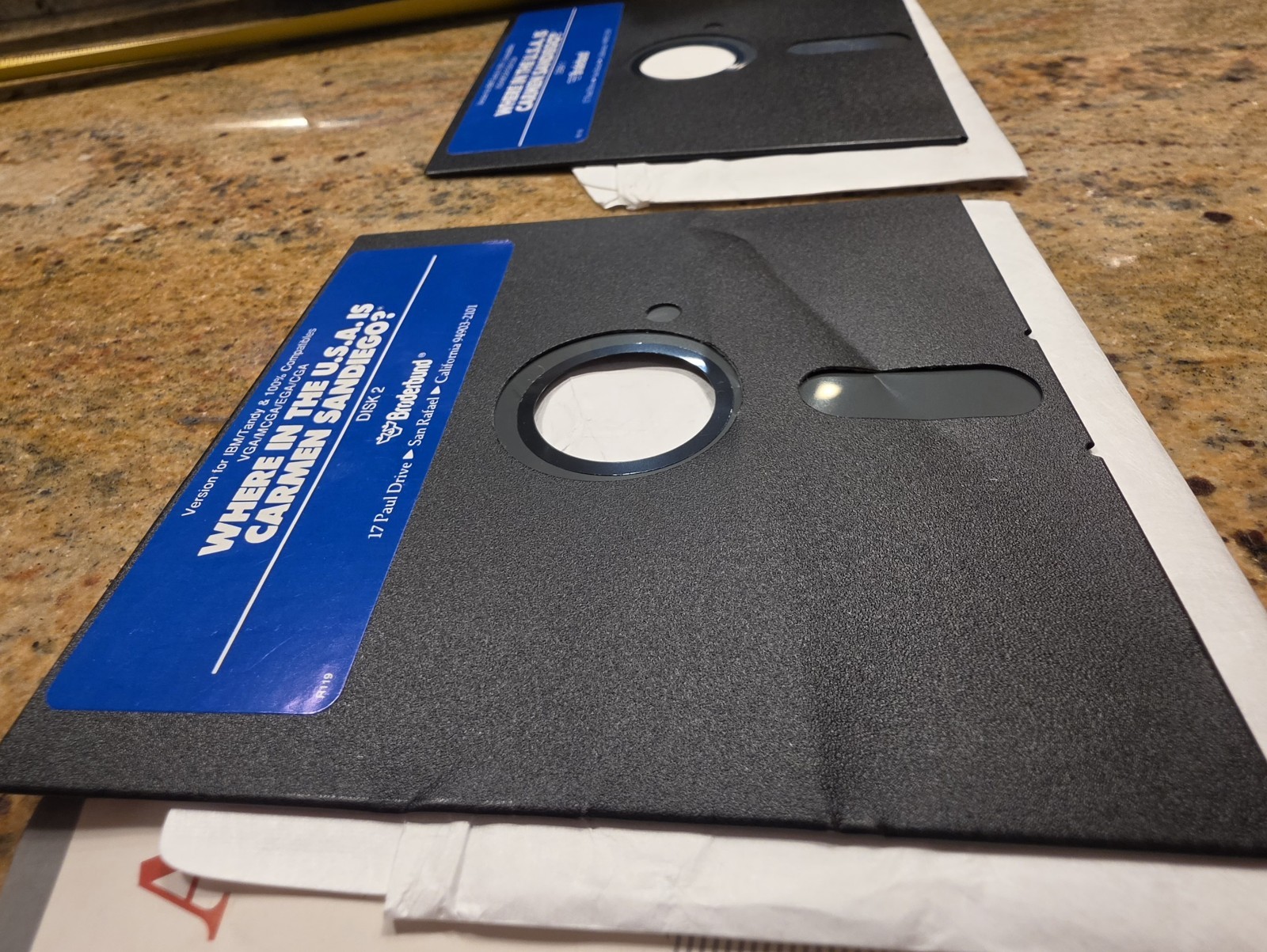 Where in the USA is Carmen Sandiego PC game 5.25″and 3.5″ disks 1989 Some Issues