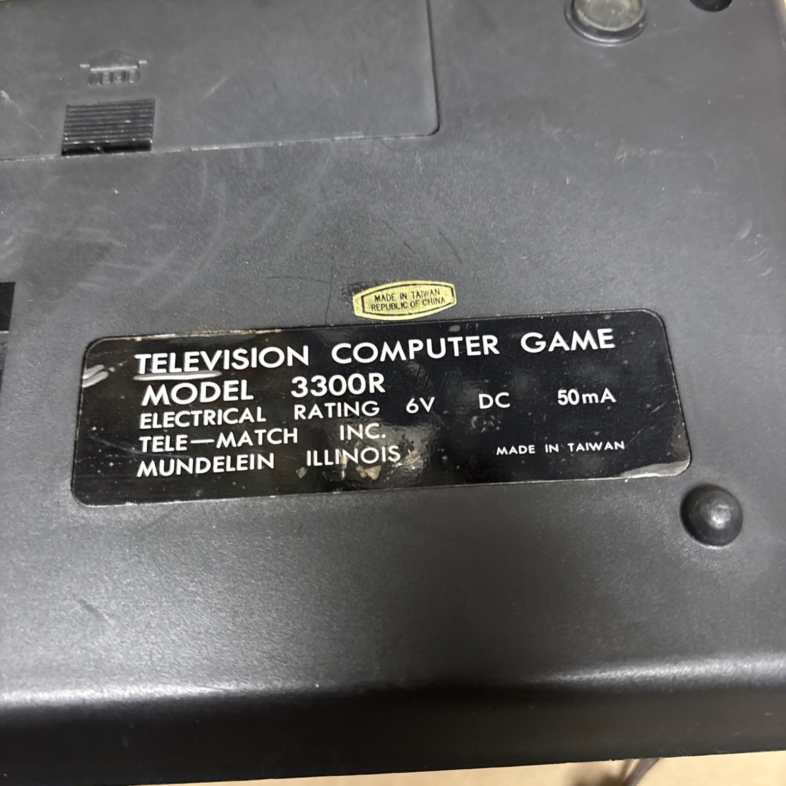 Vintage TELE MATCH 3300R Television Computer Game Complete Very Nice Condition