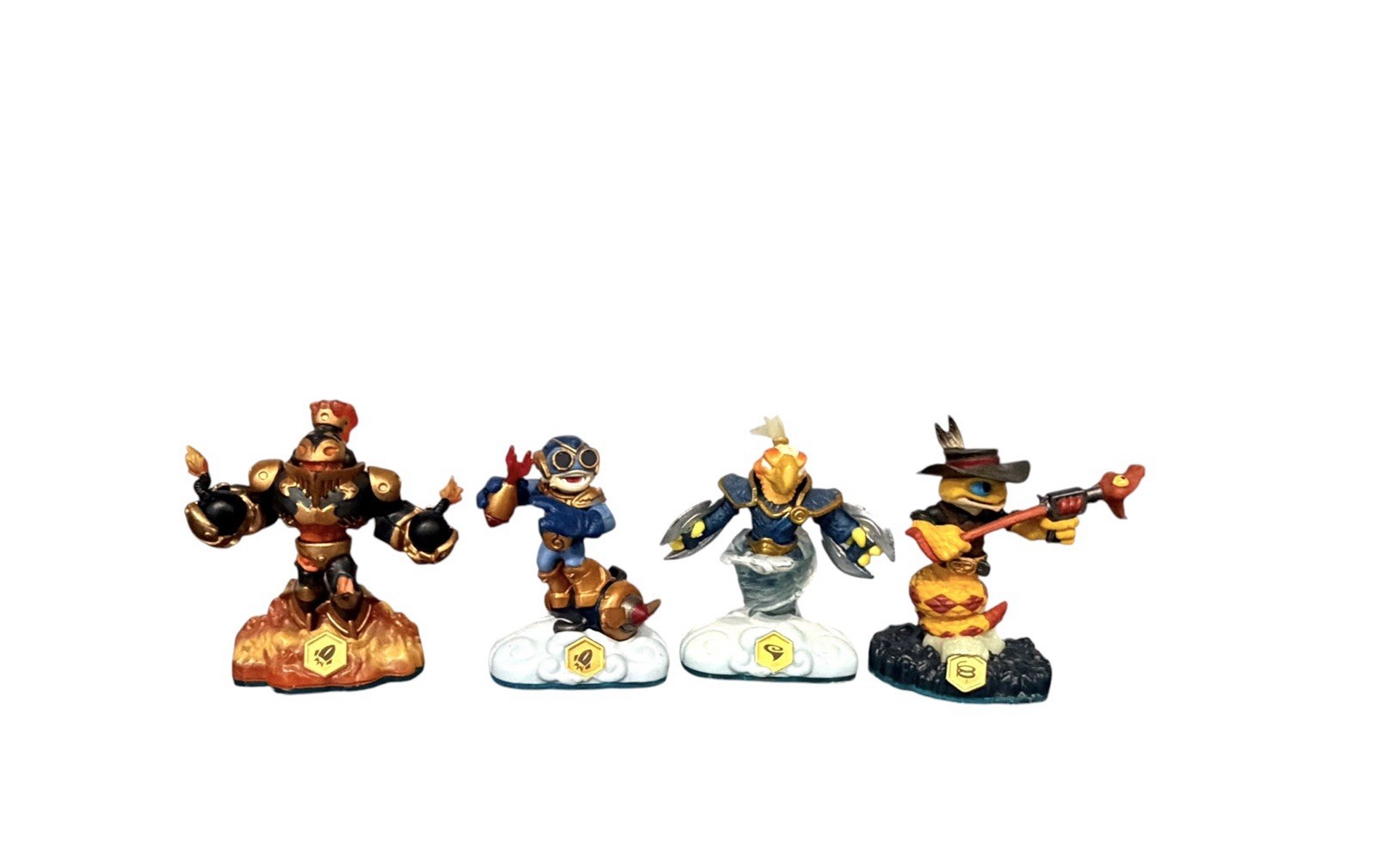 Skylanders Swap Force Game Figures Blast Zone Boom Jet Free Ranger Rattle Snake