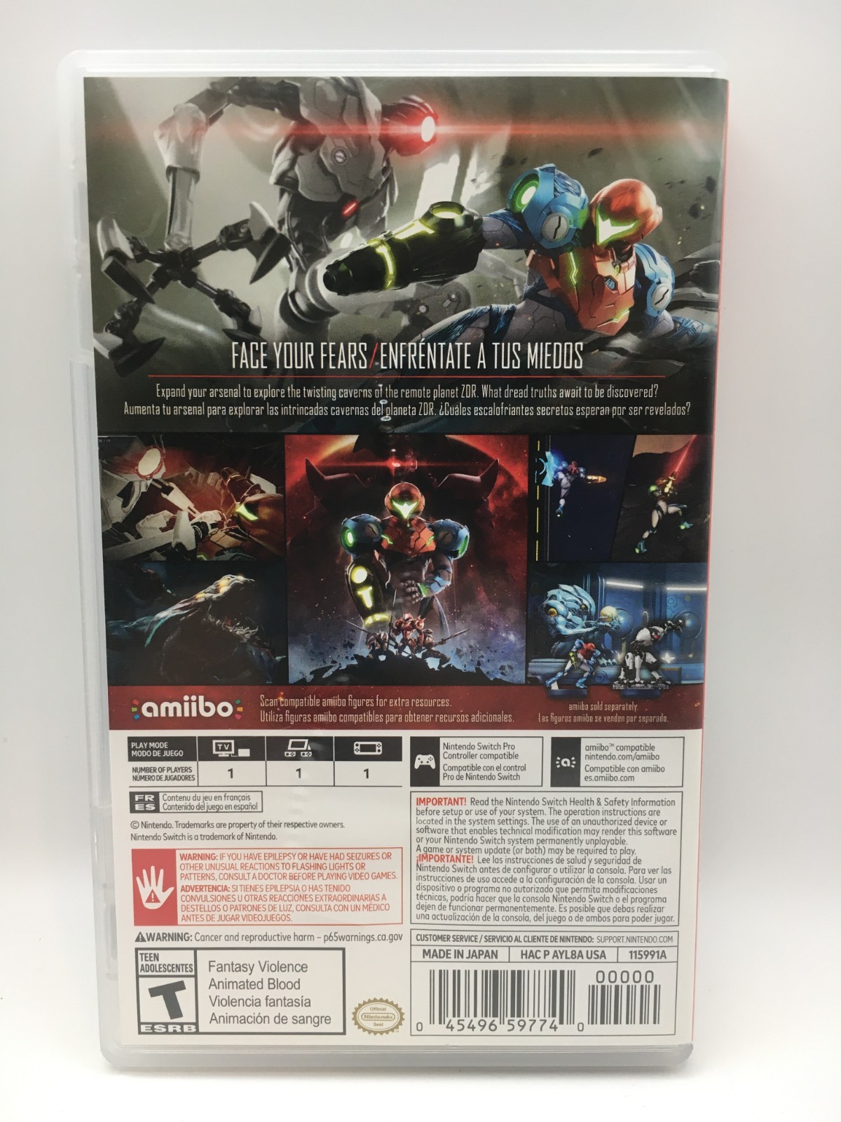 Nintendo Switch 2021 – Metroid Dread w/ Box (Works)