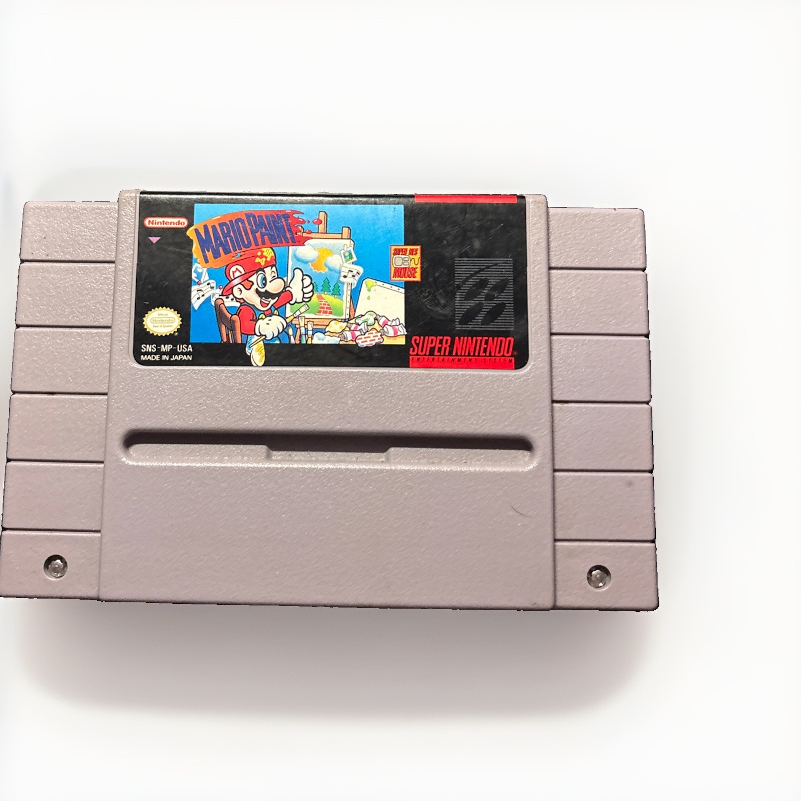 Mario Paint SNES Authentic, Untested (Game Only, No Mouse) – Super Nintendo