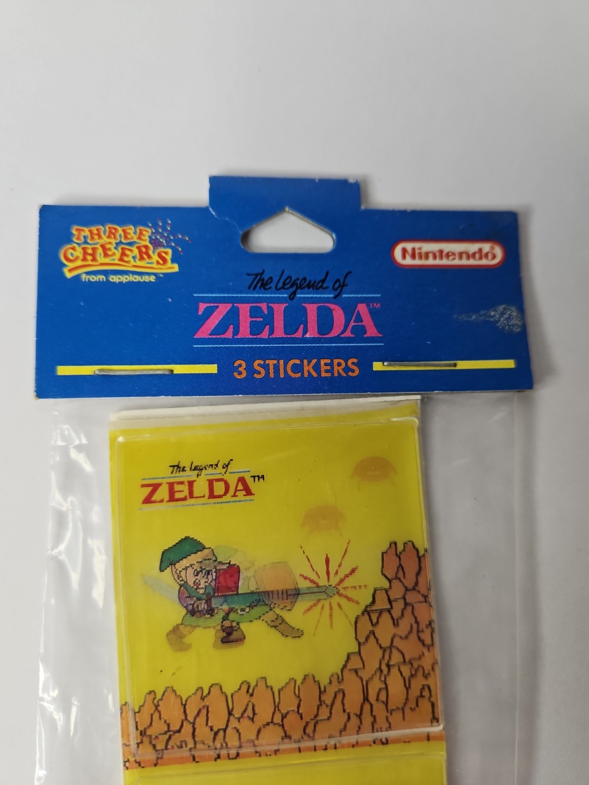 Lenticular Legend of Zelda Stickers – Nintendo (Three Cheers by Applause, 1989)