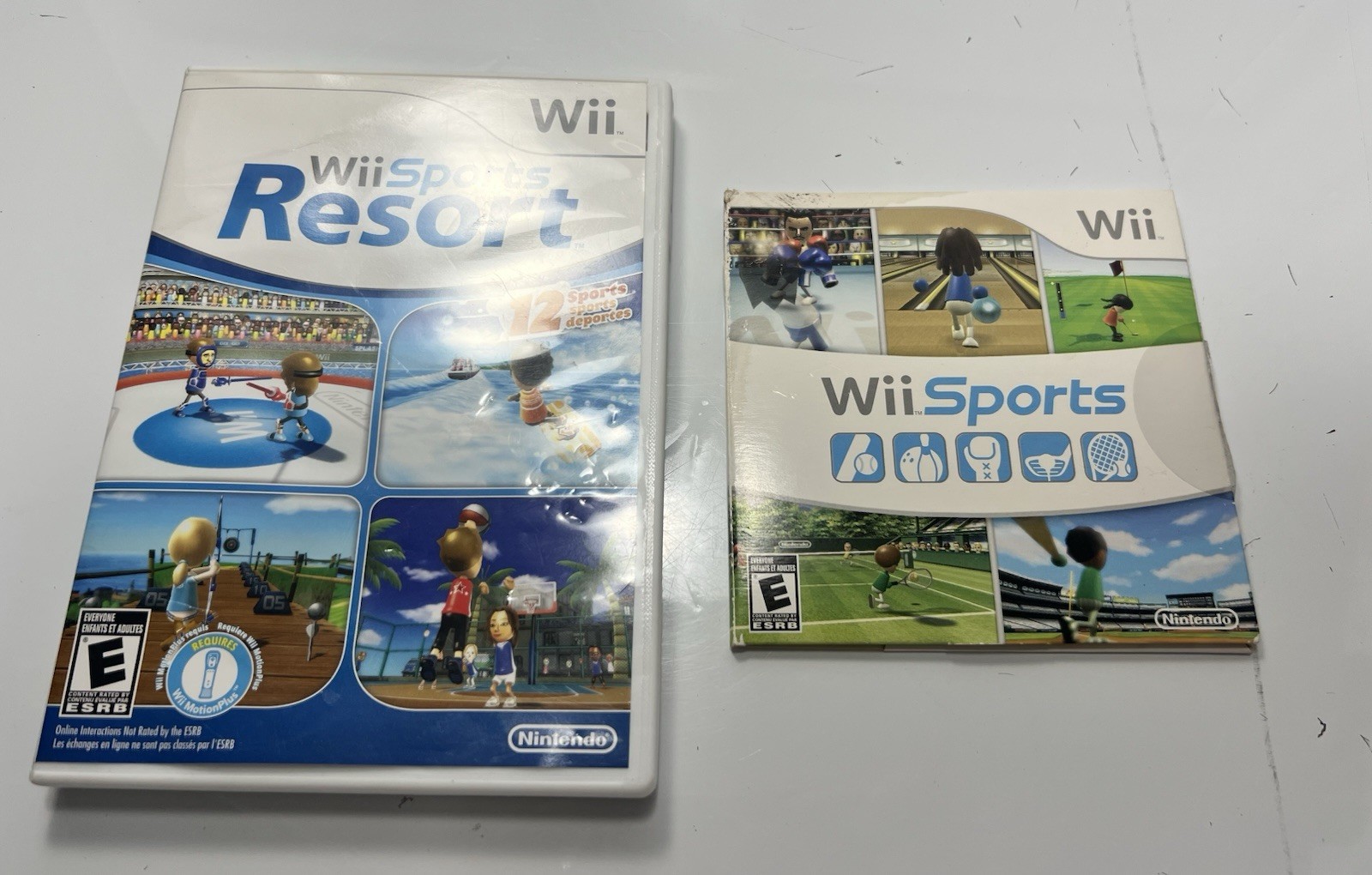 Wii Sports and Wii Sports Resort 2 Nintendo Wii Game Lot