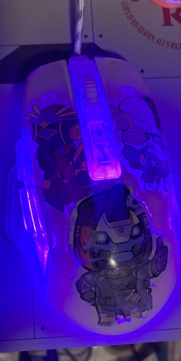 Destiny themed PC mouse AULA SC630 LED multi color
