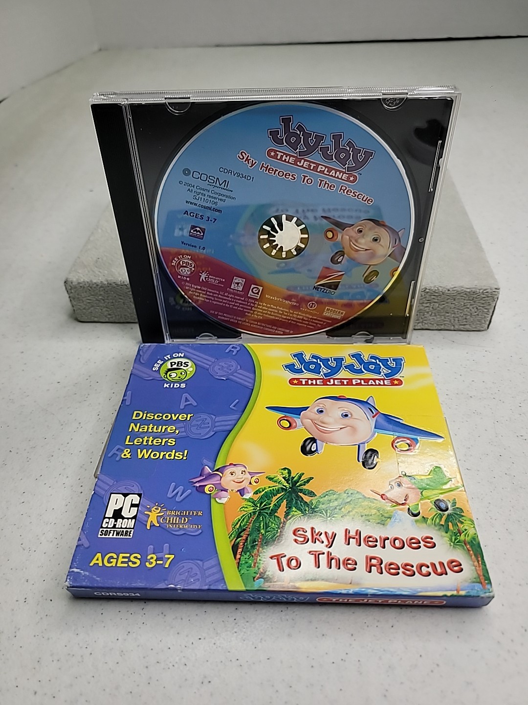 Jay Jay the Jet Plane: Sky Heroes to the Rescue PC CD ROM Software Age 3-7