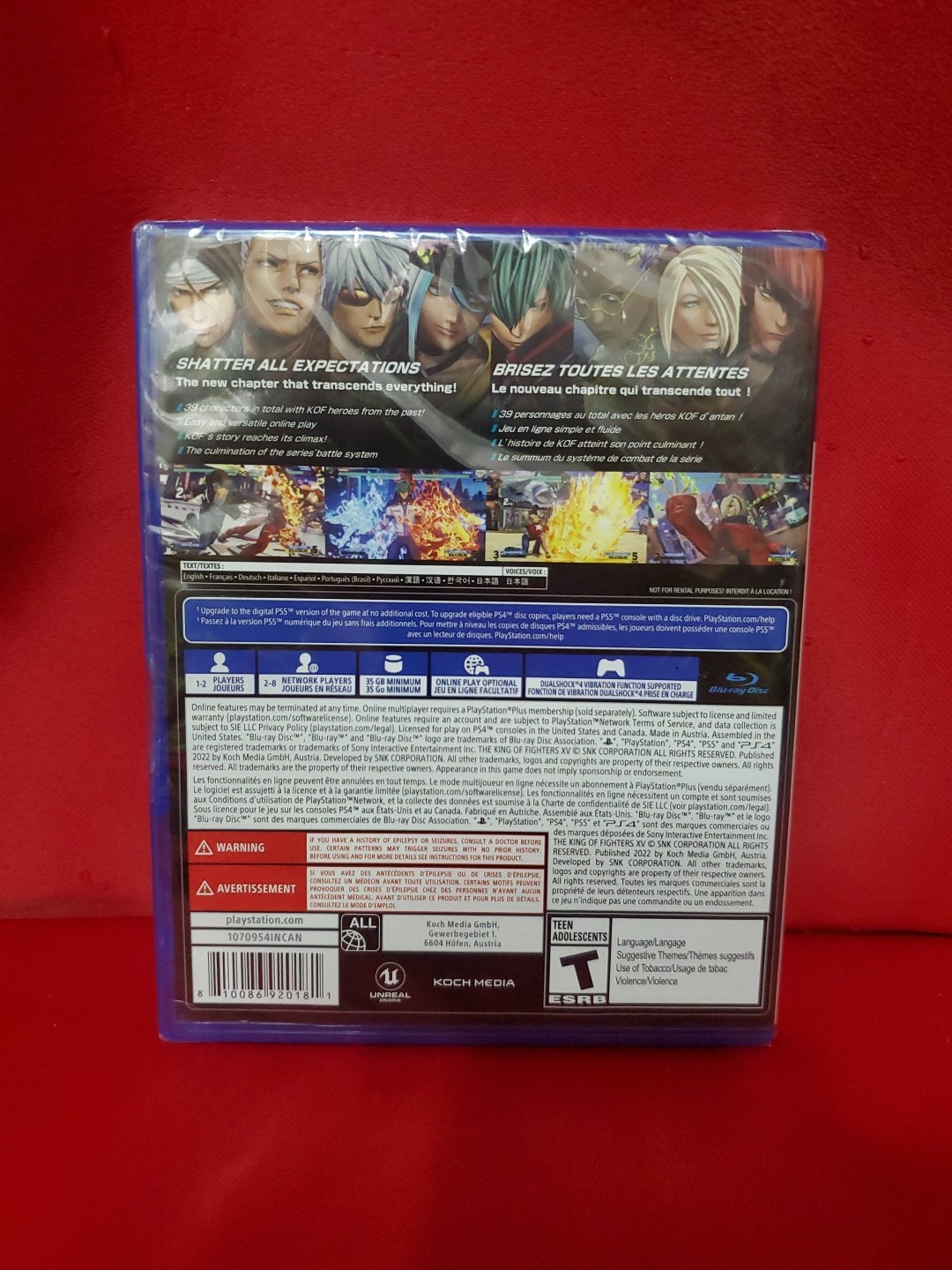 The King Of Fighters Xv Brand New Sealed, Ps4 Game
