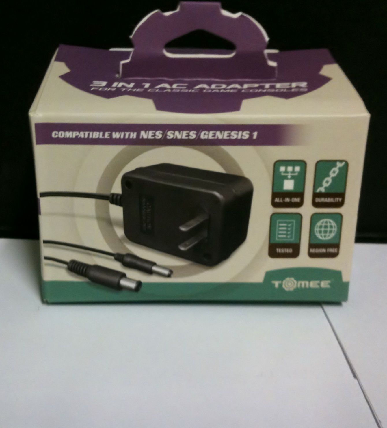 NEW Tomee AC Power Supply Adapter for 8 Bit NES Nintendo System Console Cord