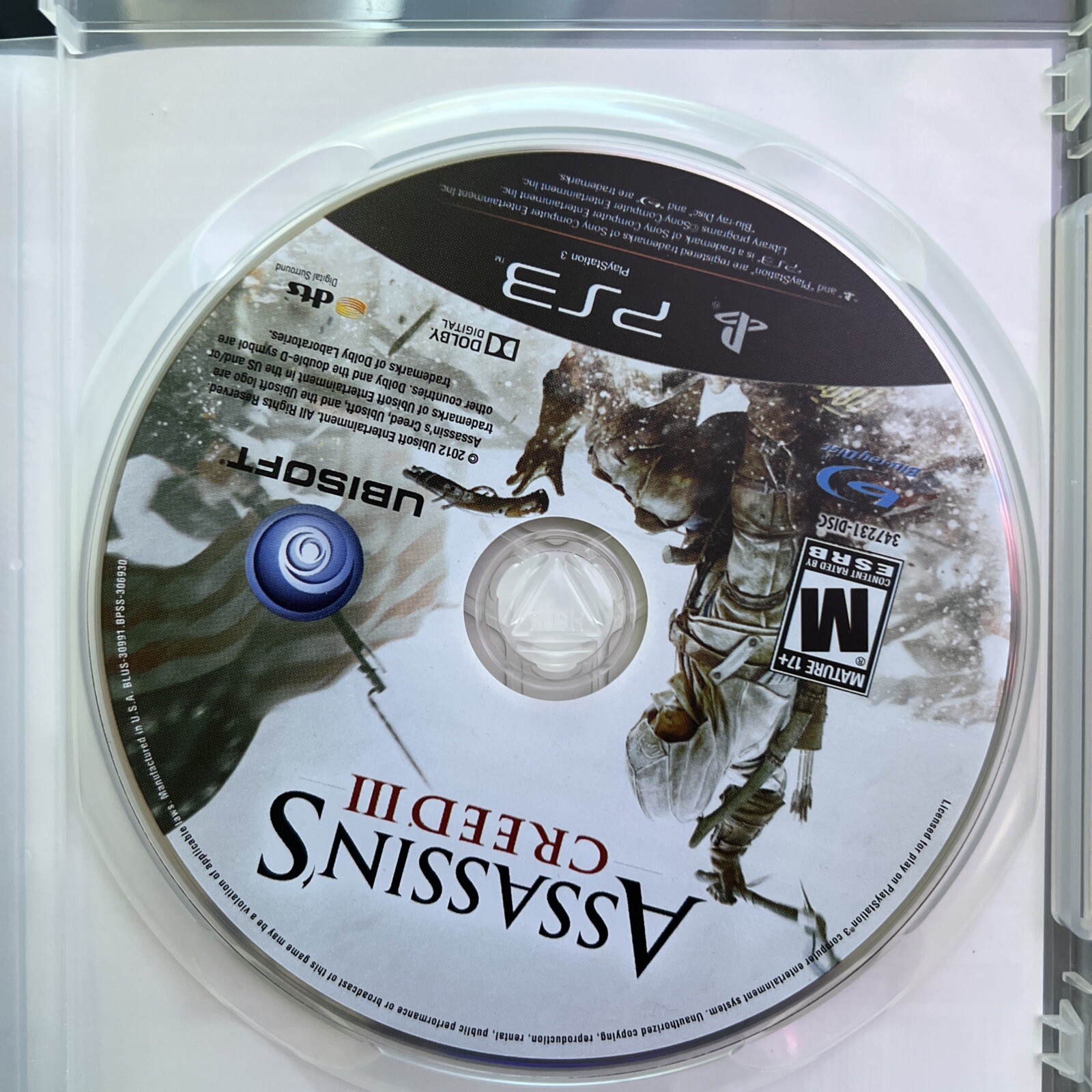 Assassin’s Creed III (Sony PlayStation 3, 2012) Unused Codes Inside PS3