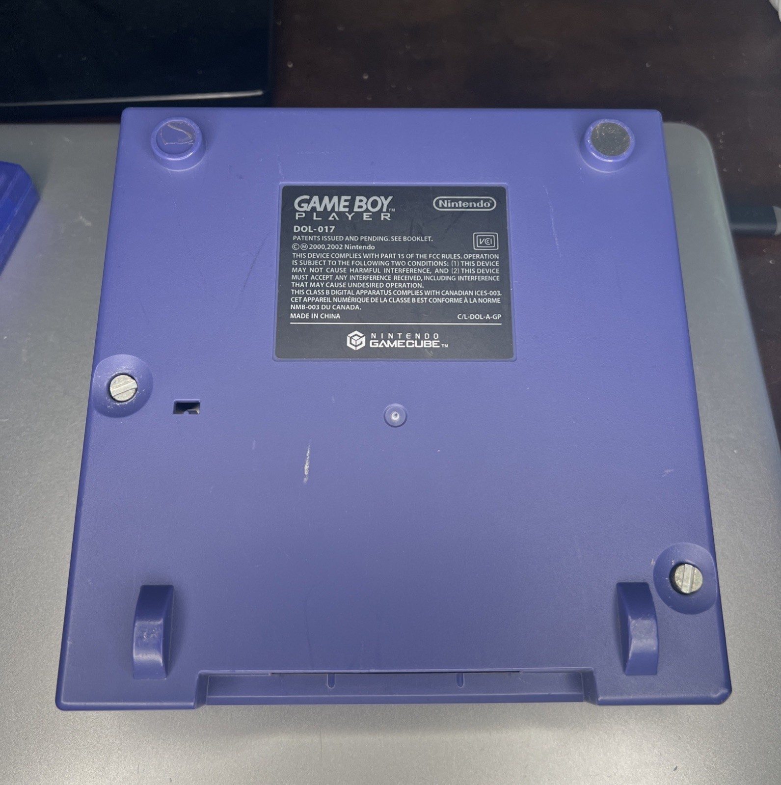 Nintendo GameCube Gameboy player DOL-017 Indigo w/ start up disc *Japan*