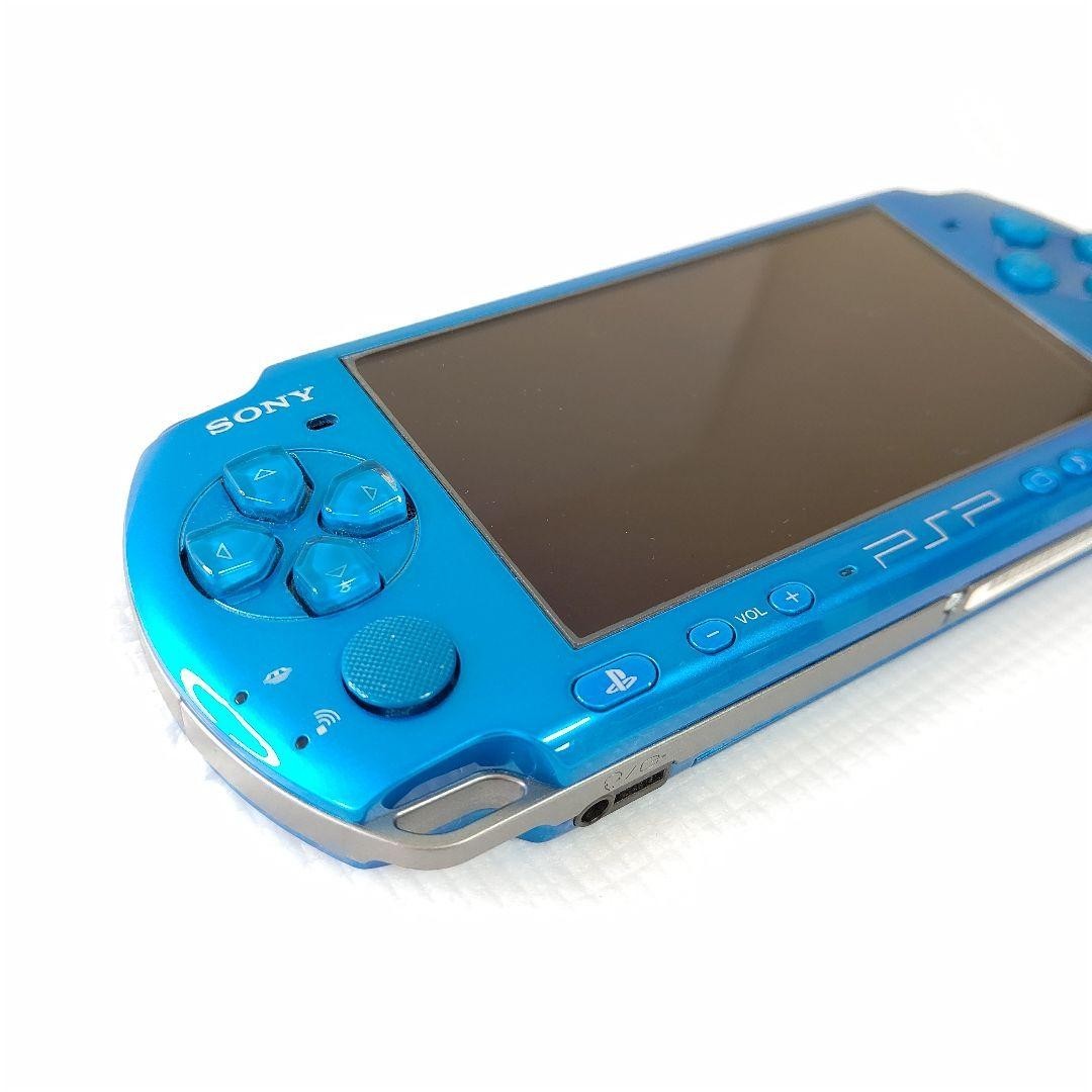 Excellent Sony PSP-3000 Vibrant Blue Console CIB BOXED Region Free Fully Tested